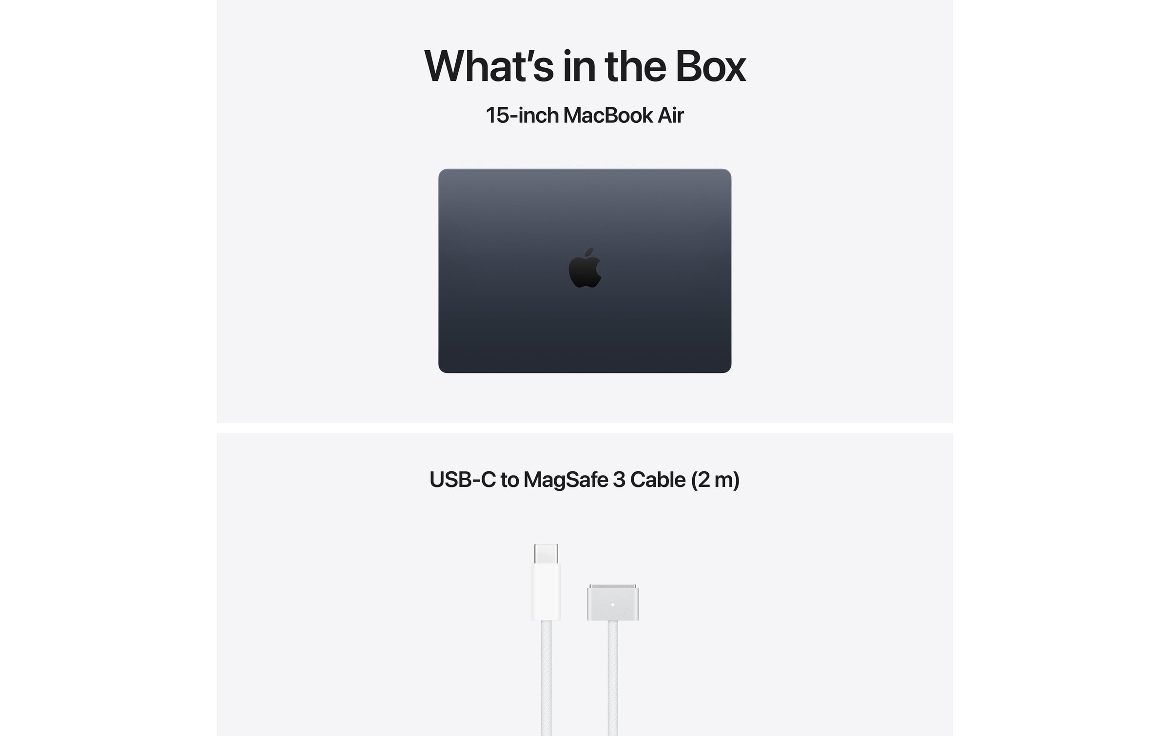 Apple Ordinateur portable »MacBook Air 15 2026 M5 10C GPU« 38,862 cm / 15,3 ″ Apple M5 512 Go SSD Integrierte NPU (Neural Processing Unit)