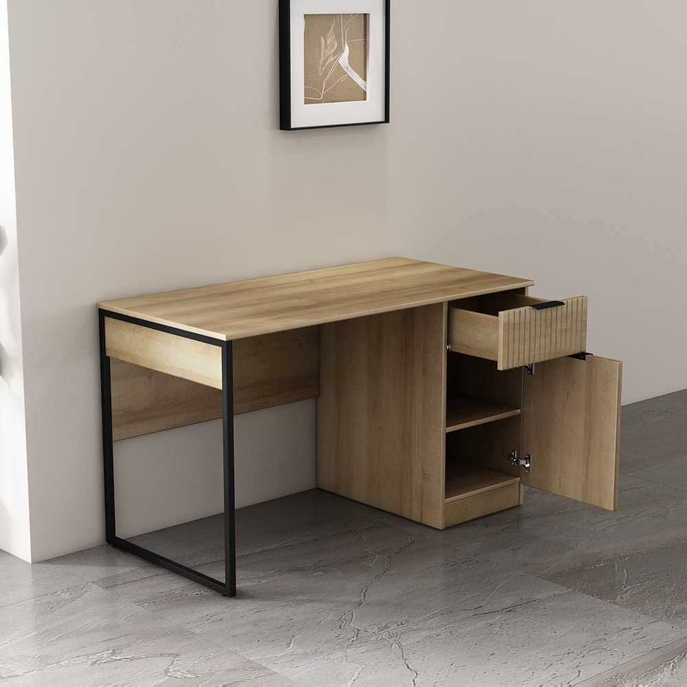 GOODproduct Bureau »Aspea« mit Schublade, ausreichend Stauraum, moderne Rillenoptik, B. 120 cm