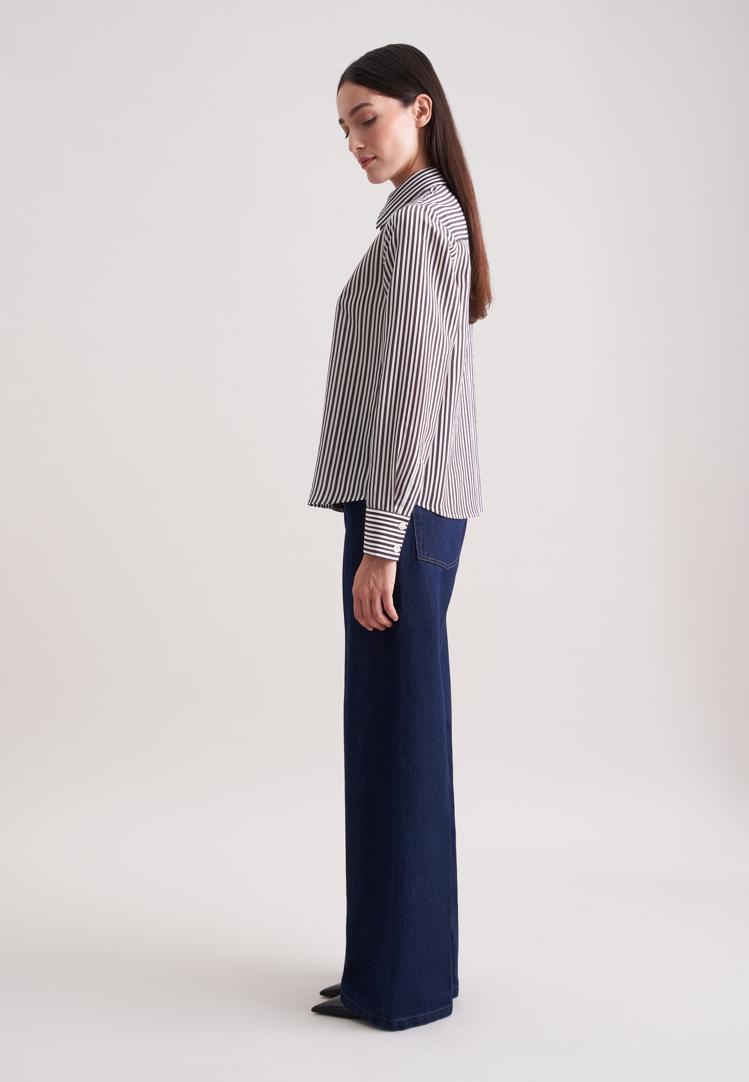 seidensticker Blouse classique 1/1 Kragen Gestreift