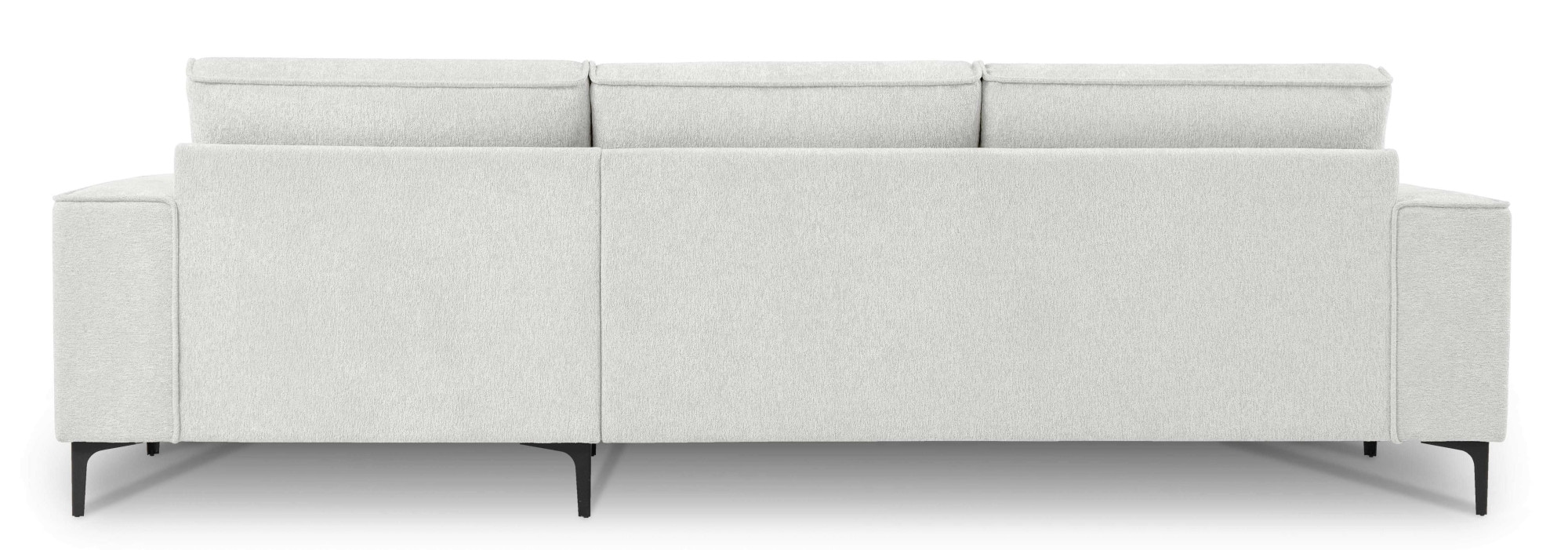 GOODproduct Canapé d'angle »OLAND Struktur L-Form, B: 280 cm, Skandi-Design« forme en L, 280 cm, suspension à ressorts ondulés, design scandinave, pieds en métal