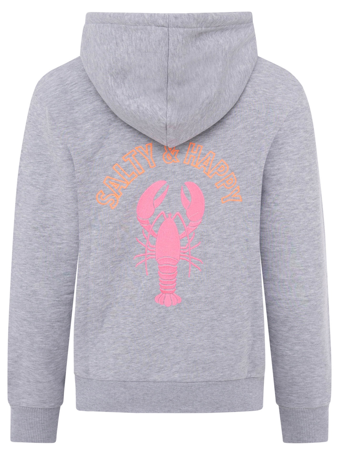 Zwillingsherz Sweatjacke »"Salty & Happy"« Kapuze, Langarm, Reissverschluss, modisch, maritim, Kordelzug