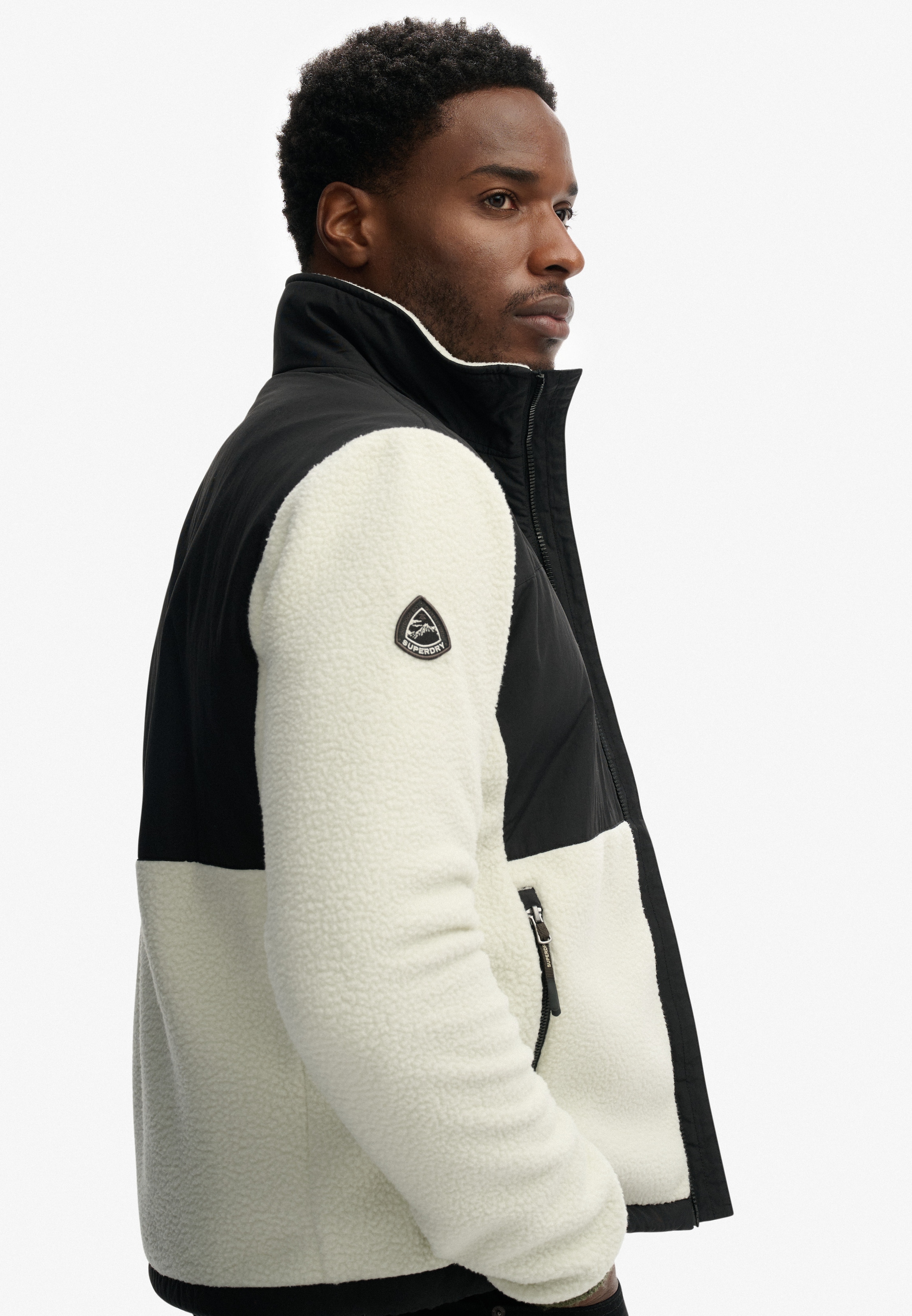 Superdry Parka »POLAR FLEECE HYBRID TREKKER« in toller Fleece Qualität
