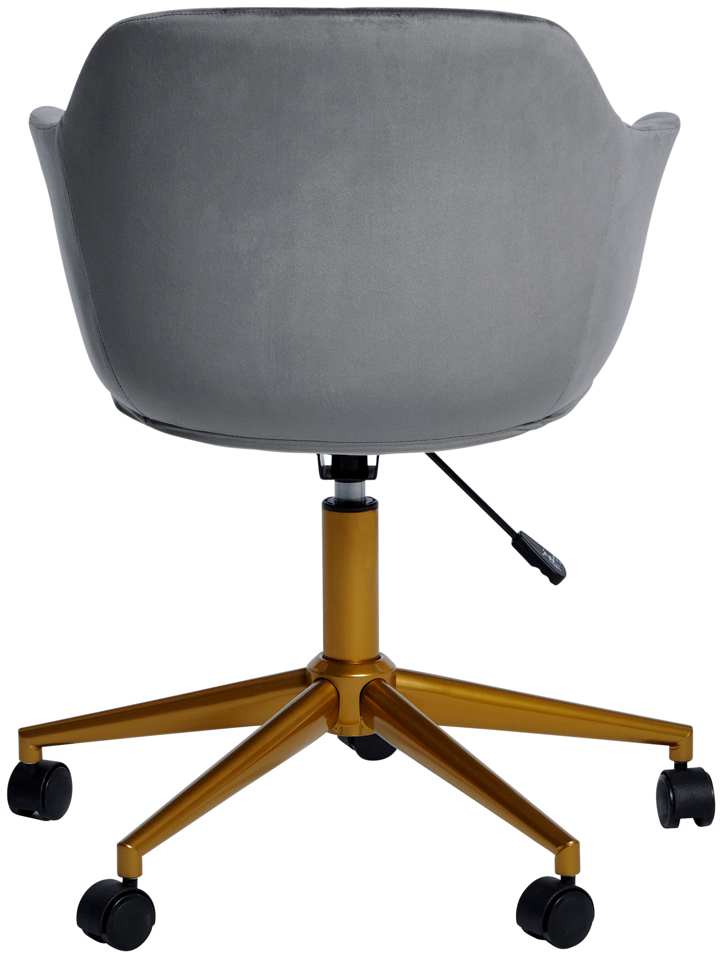 Jahnke Chaise de bureau »SHELL WORX« () 1 cuisChaise de bureau/écriture, réglable en hauteur, velours, structure aspect or