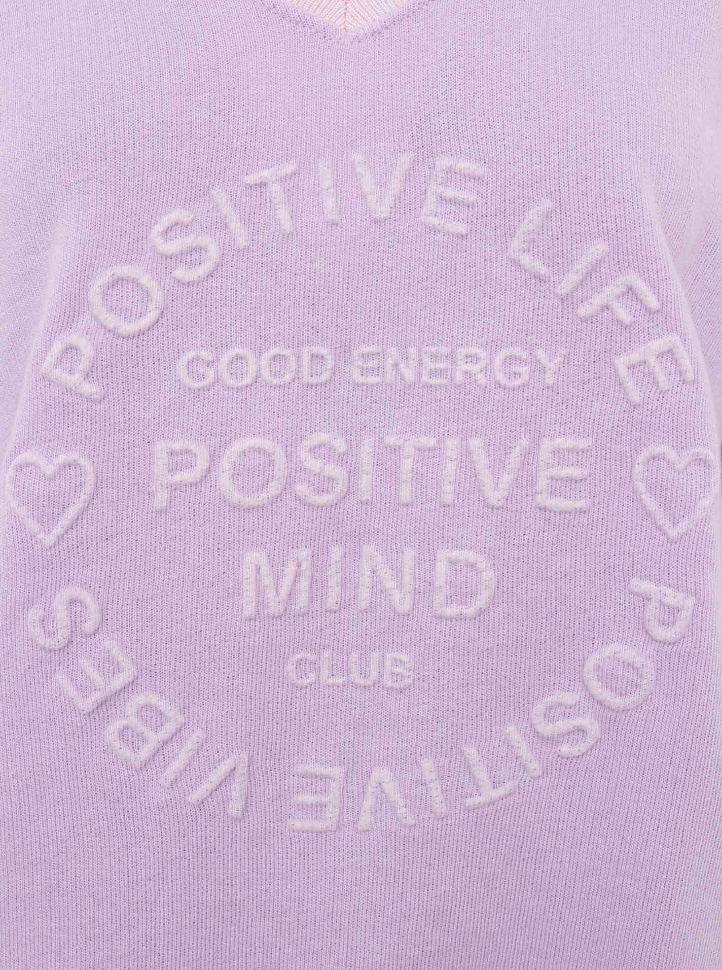 Zwillingsherz Sweatshirt »Positive Mind«, mit Kontrastnaht in Neonfarbe
