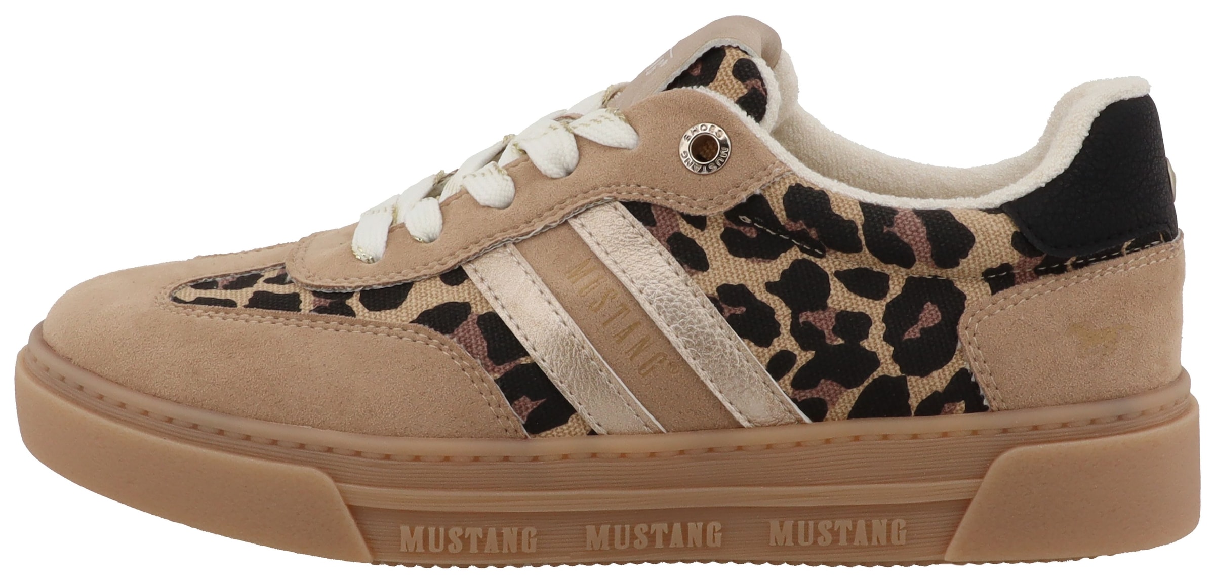 Mustang Shoes Baskets à plateforme »Rhonda«  Chaussure de loisirs, chaussure basse, chaussure à lacets avec empiècements contrastés à la mode