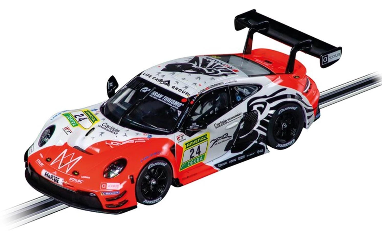 Carrera® Voiture de course »Porsche 911 GT3 R No.24 Slotcar 1:32« Licht, Rücklicht