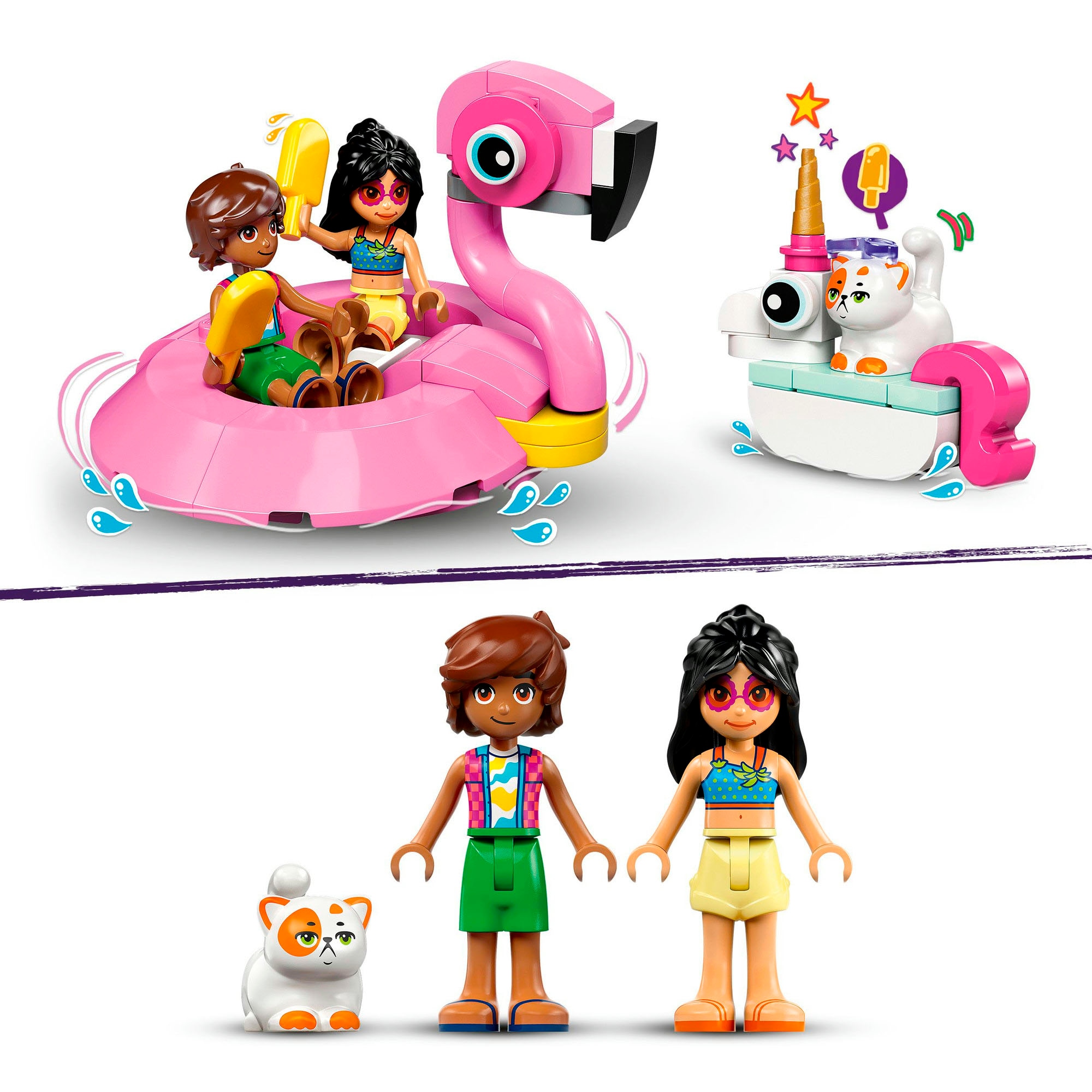 LEGO® Pions de construction »Poolparty mit Einhorn und Flamingo (42658), LEGO Friends« Made in Europe