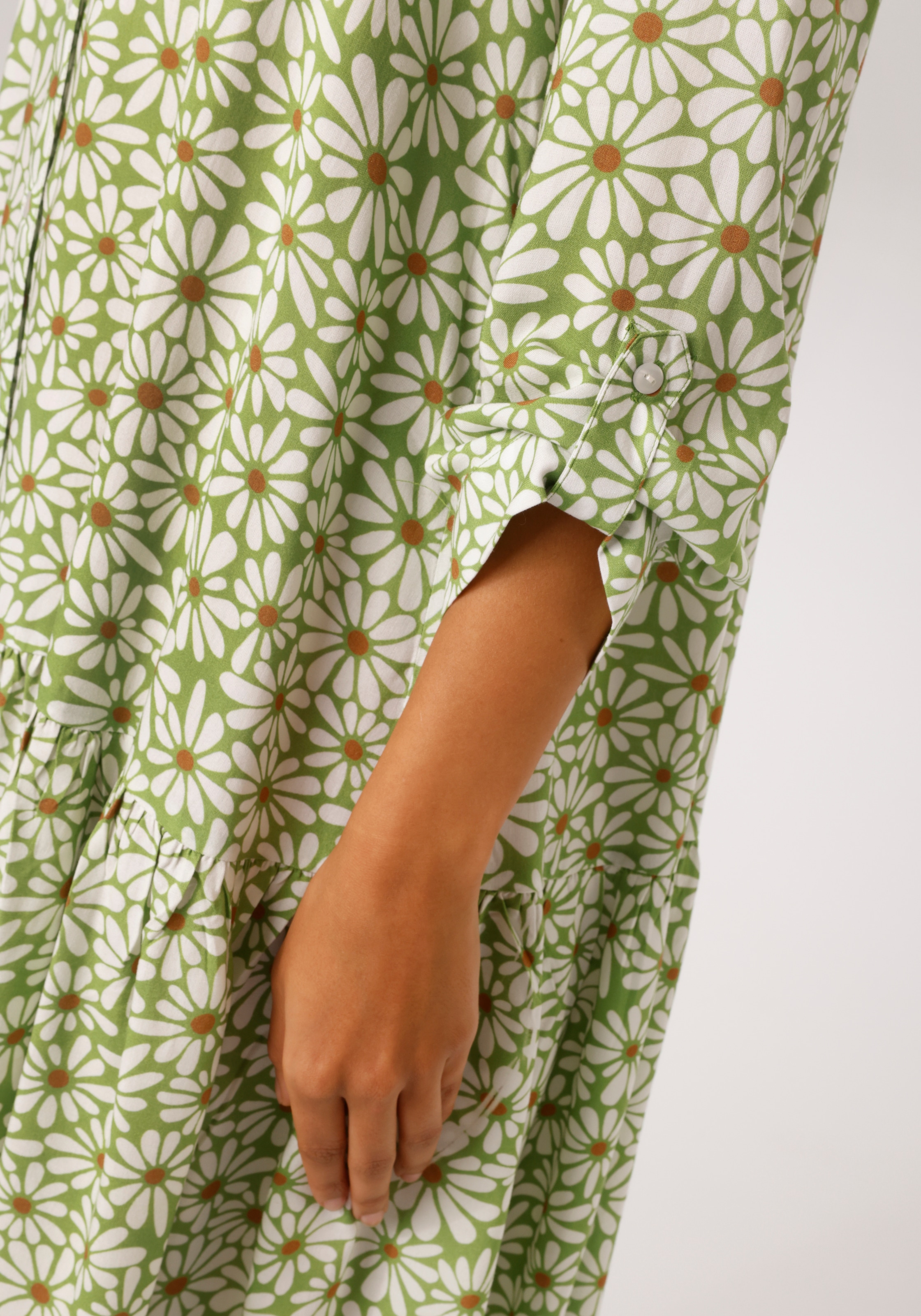 Aniston CASUAL Robe chemisier mit grafischen Blüten bedruckt - NEUE KOLLEKTION