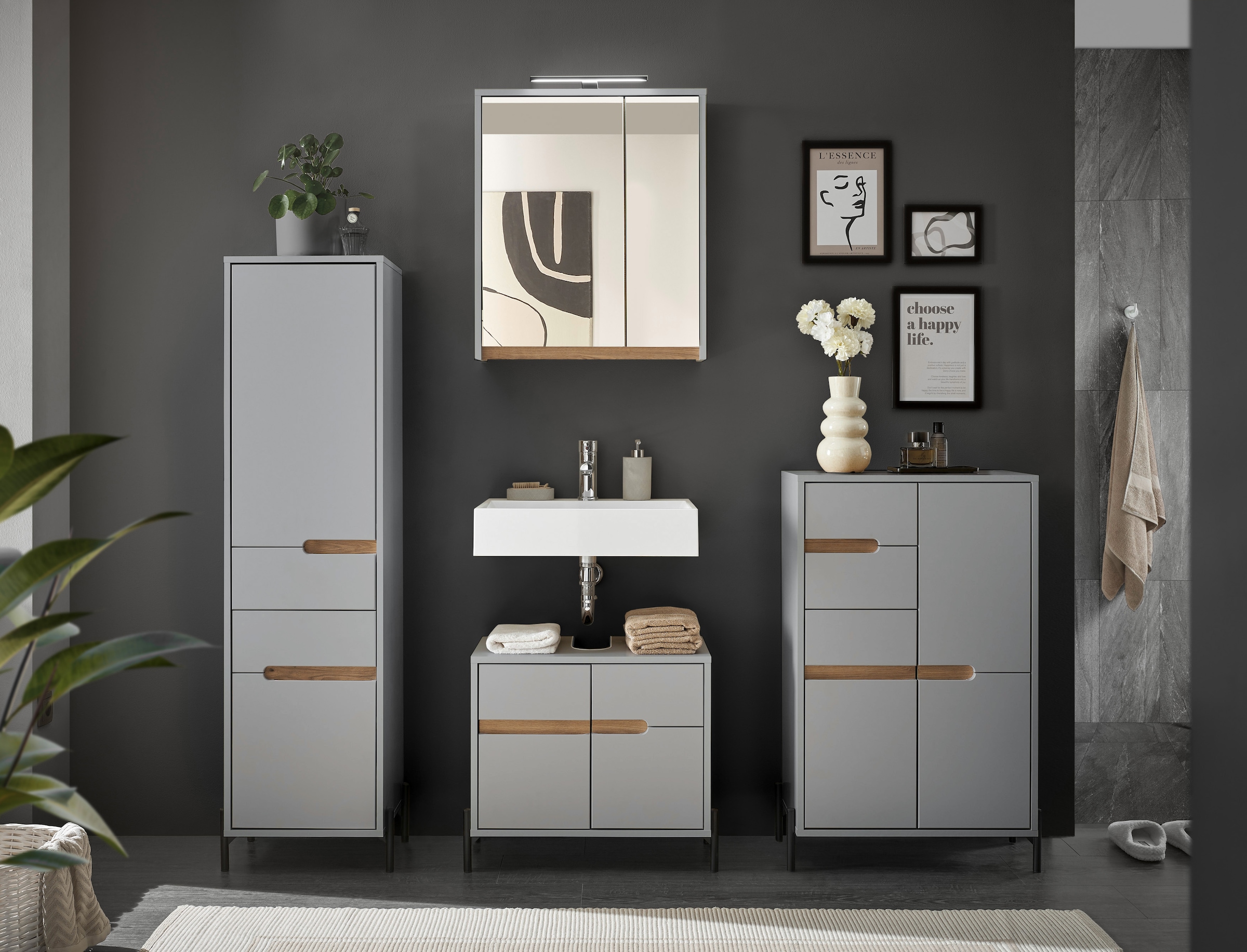 BASIC by Balculina Hochschrank »Avanto 40x155x35 cm« 1 Stk. tlg. Breite 40cm, Softclose für Türen, FSC-Mix 70%