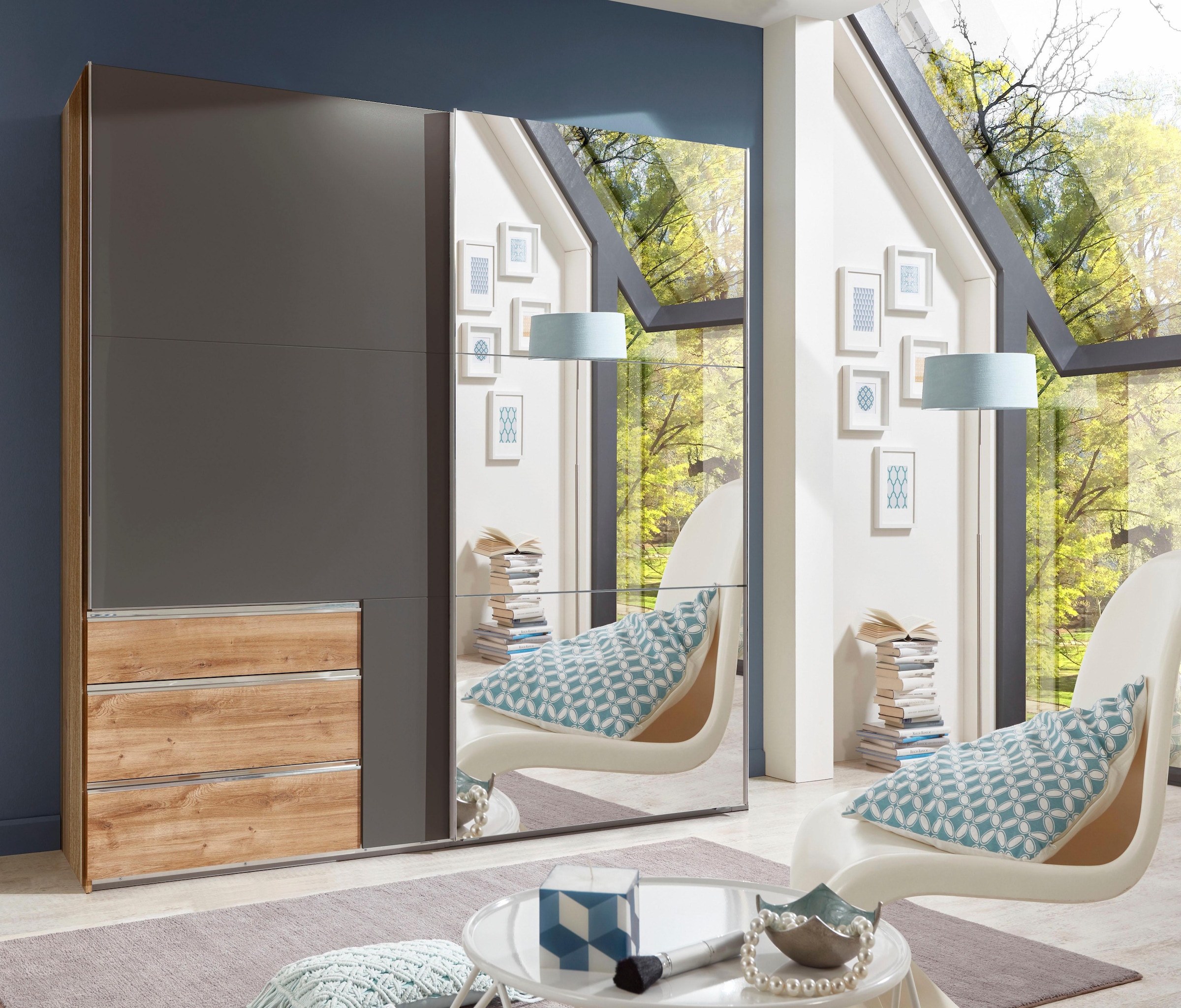 Wimex Armoire à portes coulissantes »Level by fresh to go« jeweils mit einer Spiegeltür