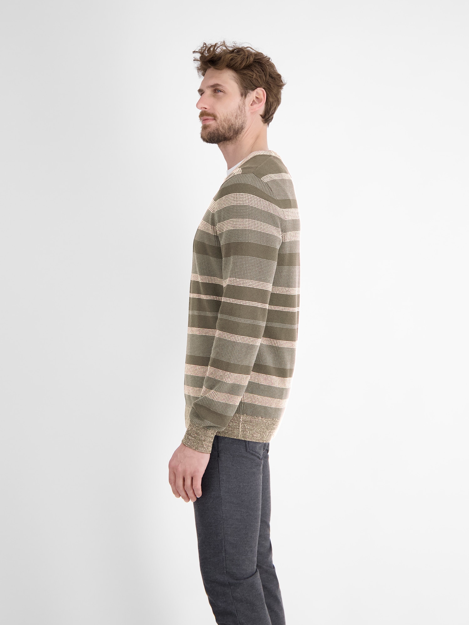 LERROS Strickpullover »Gestreifter Strickpullover«
