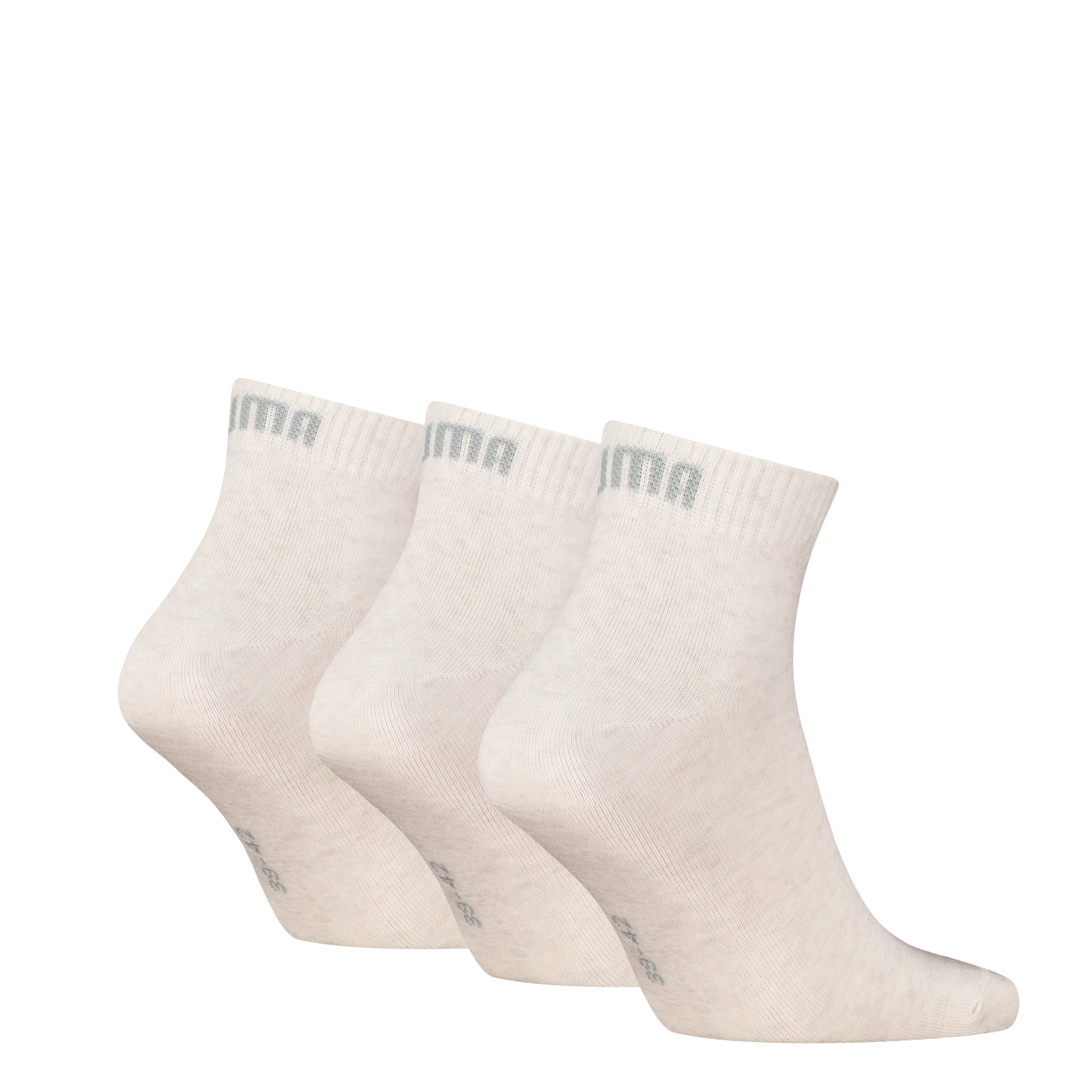 PUMA Chaussettes courtes »PUMA UNISEX QUARTER PLAIN 3P« 3 Paar, 3 Couple tlg. Atmungsaktiv, Rippenbündchen, weiche Baumwollmischung