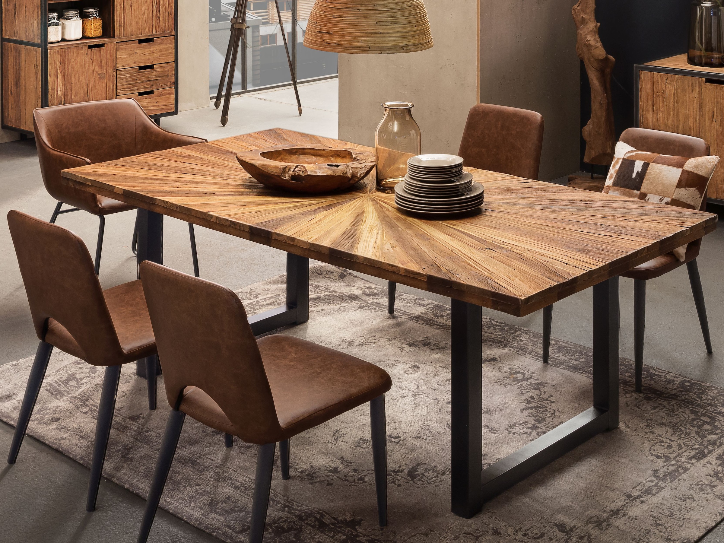 SIT Tischplatte 1 Stk. tlg. mit extravagantem Sonnendesign