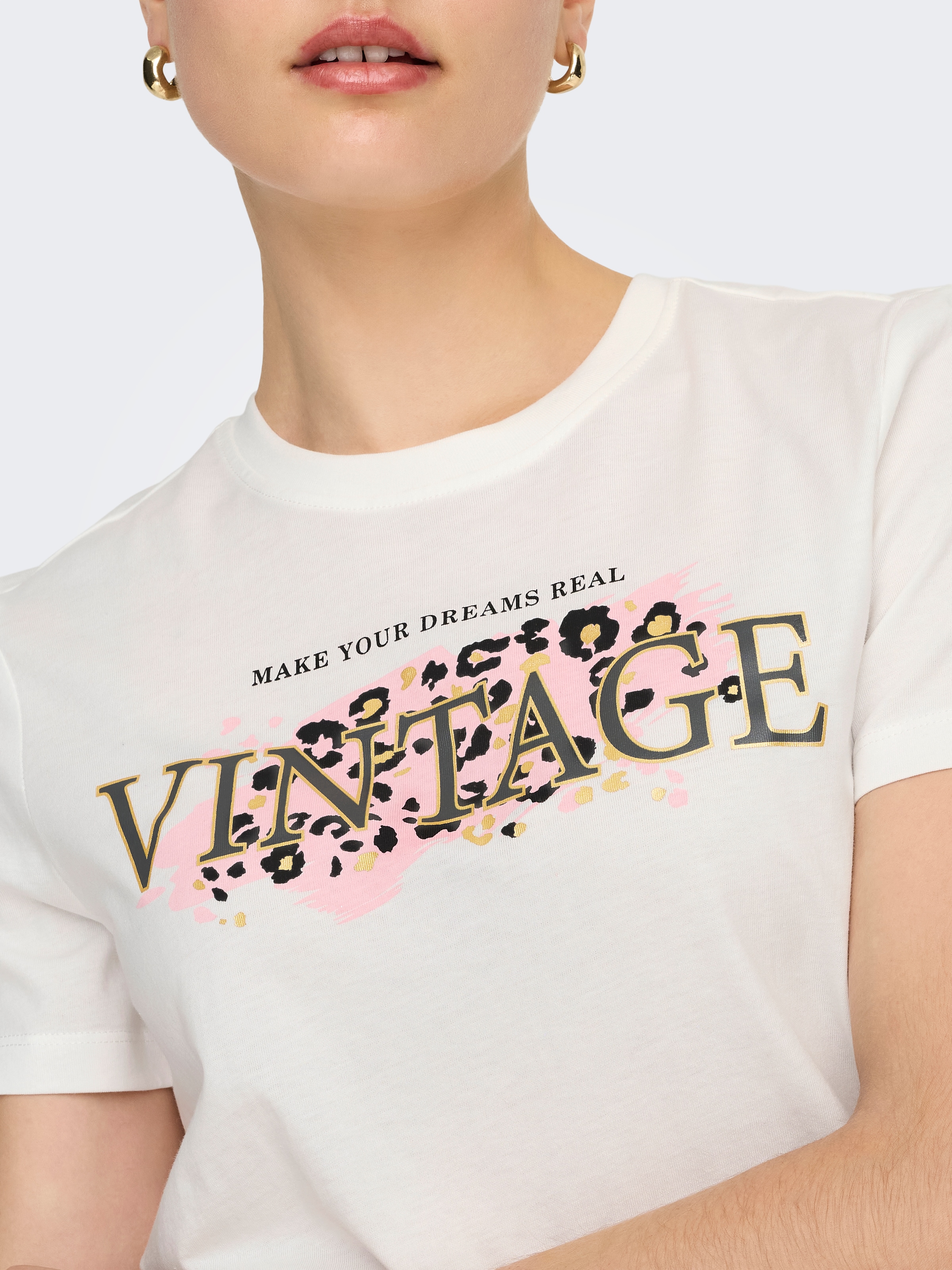 ONLY T-shirt à manches courtes »ONLFREEZE LIFE S/S HEART TEE BOX JRS« Baumwolle, regular fit, Rundhals