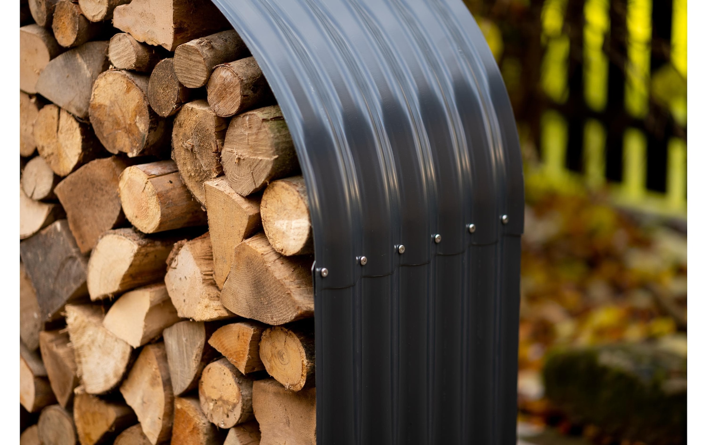 WESTMANN Étagère pour bois de cheminée en acier galvanisé