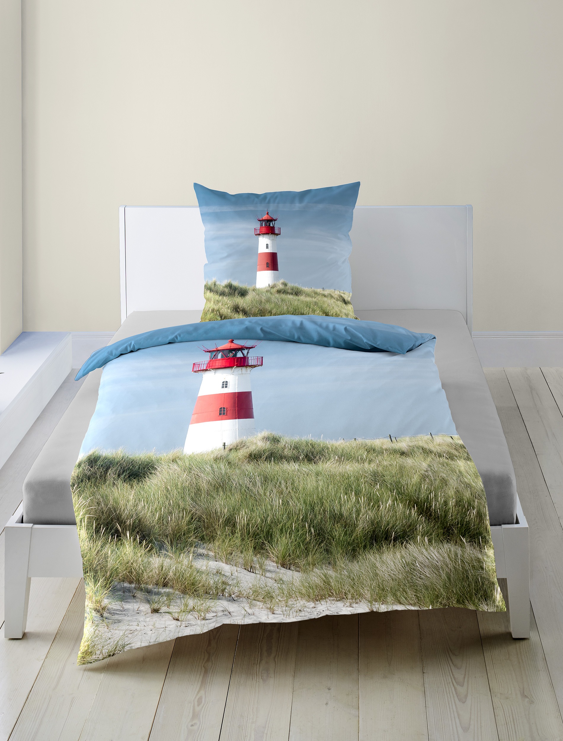 BIERBAUM Linge de lit »Bettwäsche 5285« 2 Mako-Satin, 100  % Baumwolle, pflegeleicht, seidig glänzend