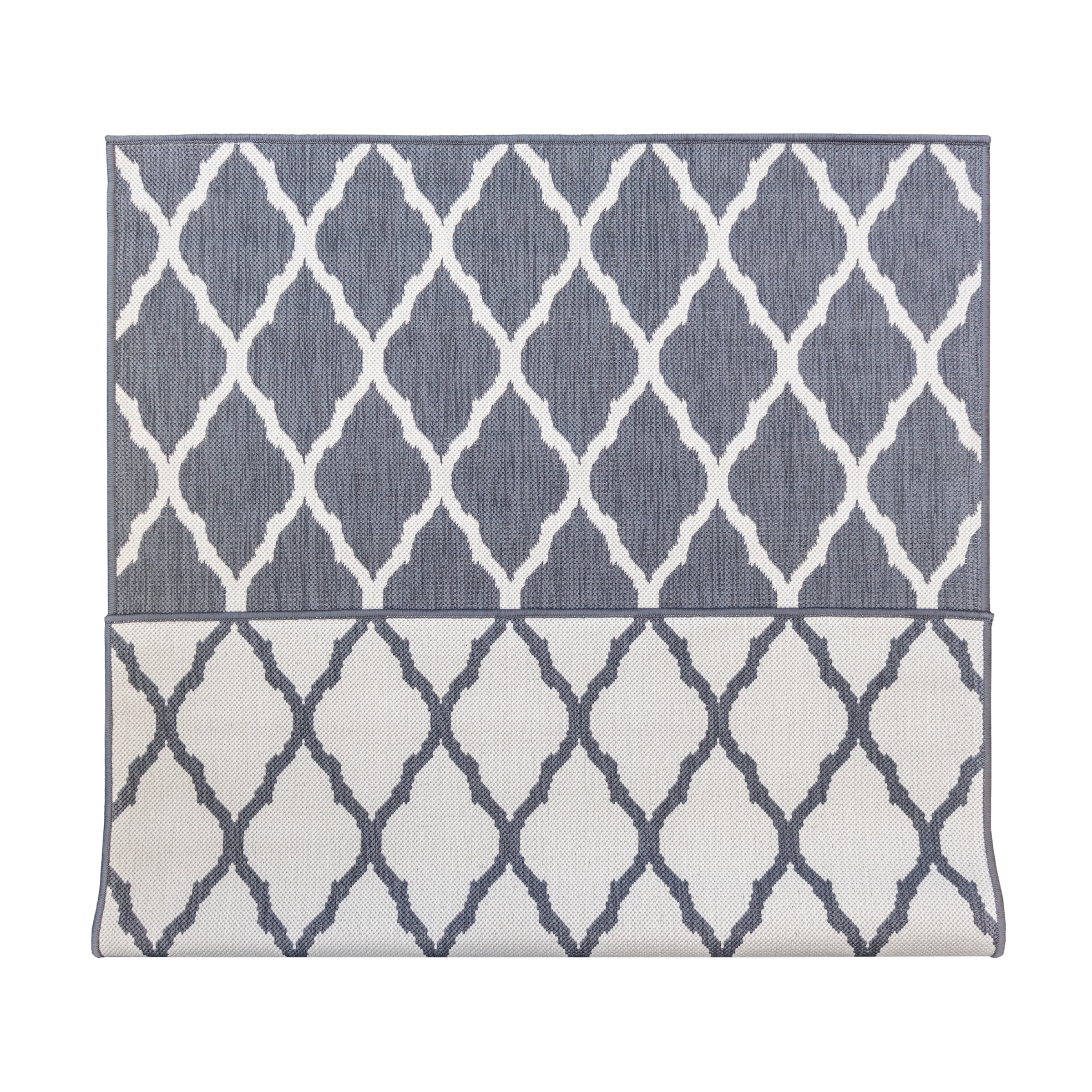 Primaflor-Ideen in Textil Tapis »Outdoorteppich REVERSO - Round Rhombus« Rectangulaire 5 mm Höhe tapis réversible, motif losanges, adapté intérieur et extérieur, étanche