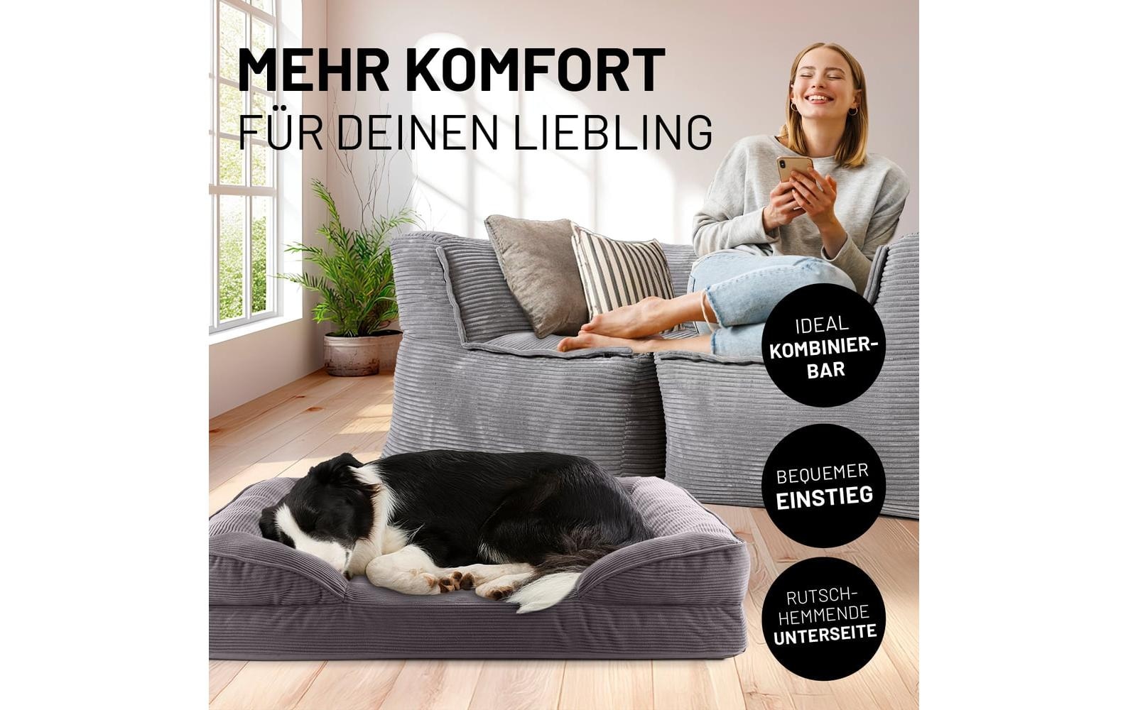 Lumaland Hundebett »Indoor Cord M«