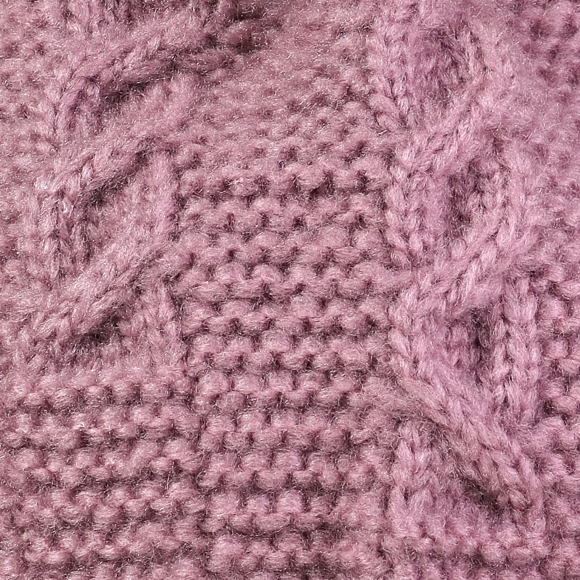 MAXIMO Strickmütze angenehmer Materialmix, gefüttert, Bommel, breiter Umschlag