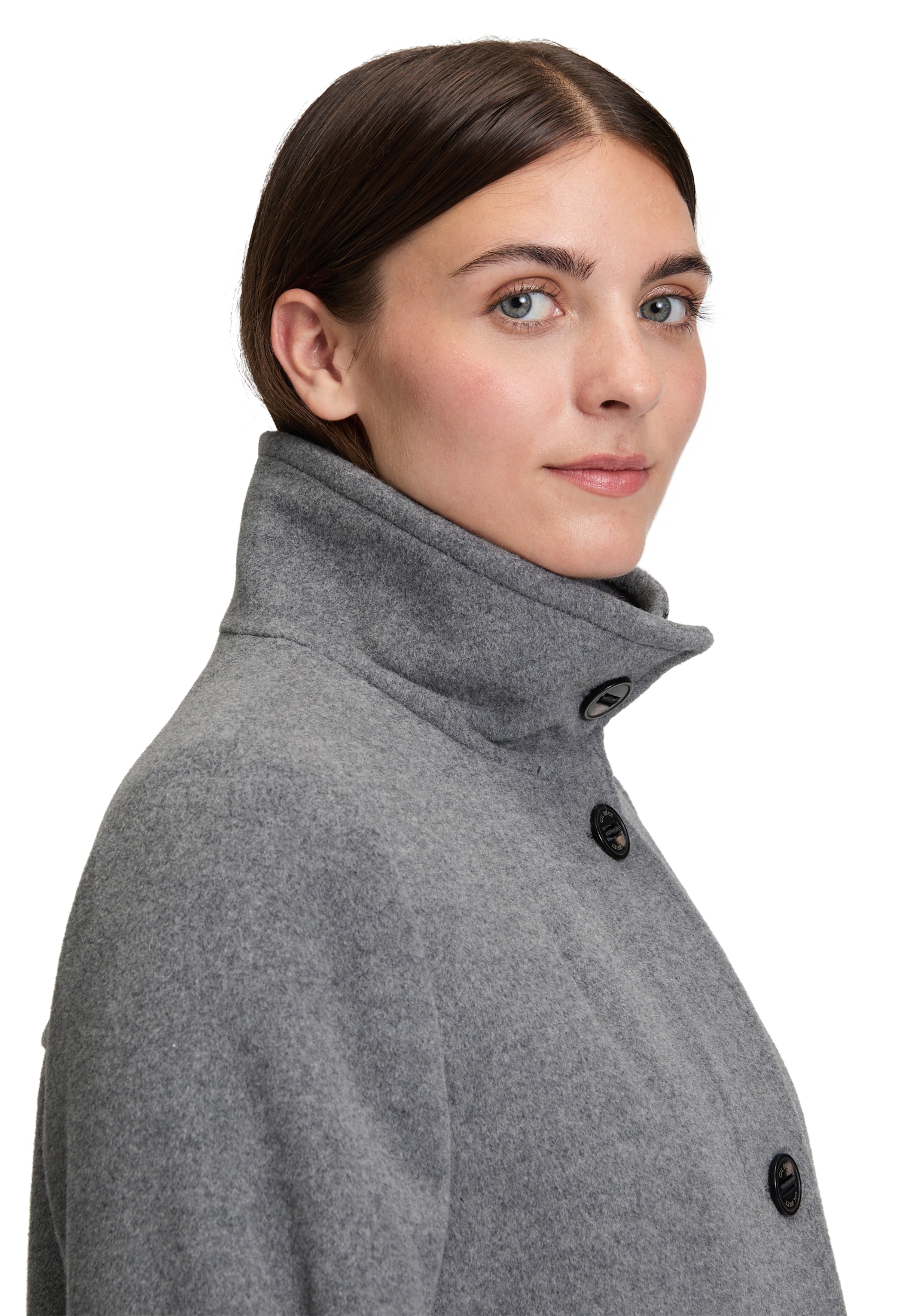 Gil Bret Wolljacke ohne Kapuze mit Taschen