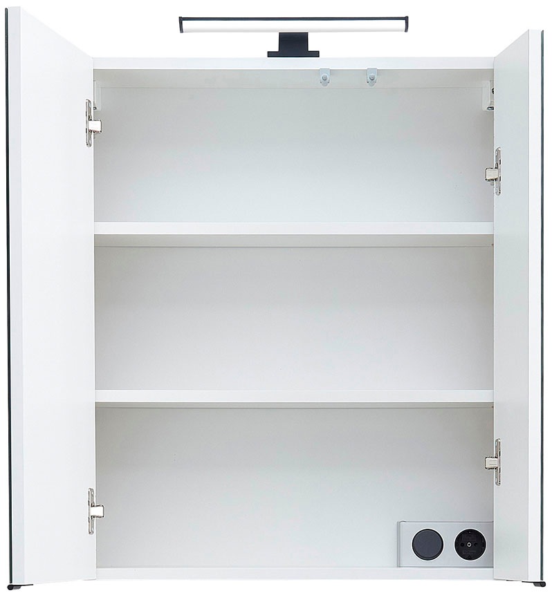 Saphir Ensemble de meubles de salle de bain »Quickset 395 3-teilig, Waschbeckenunterschrank mit LED-Spiegelschrank« 4 cuis tlg.