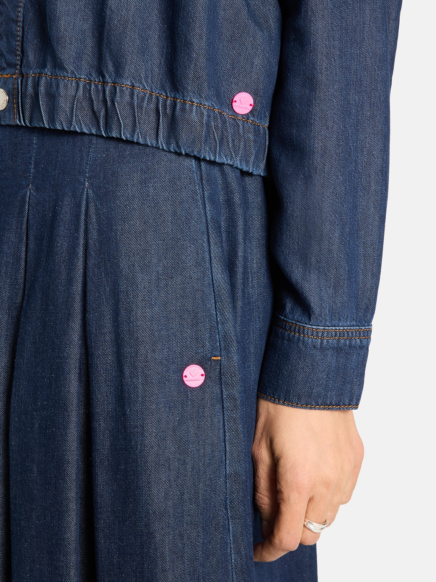 Lieblingsstück Veste en jean »CrossL« mit elastischem Saum