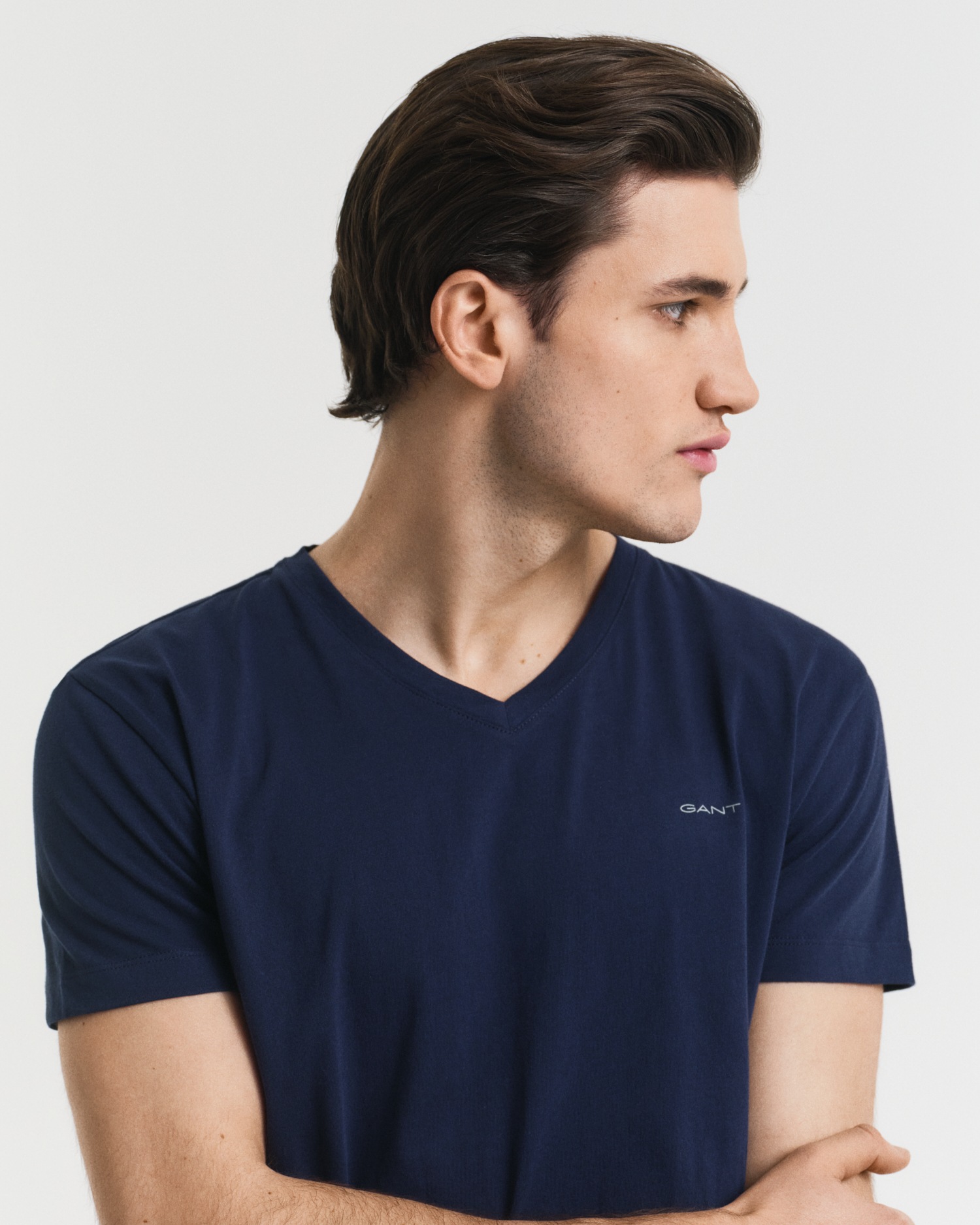 Gant T-shirt à manches courtes »V-NECK T-SHIRT 2-PACK« Mit V-Ausschnitt