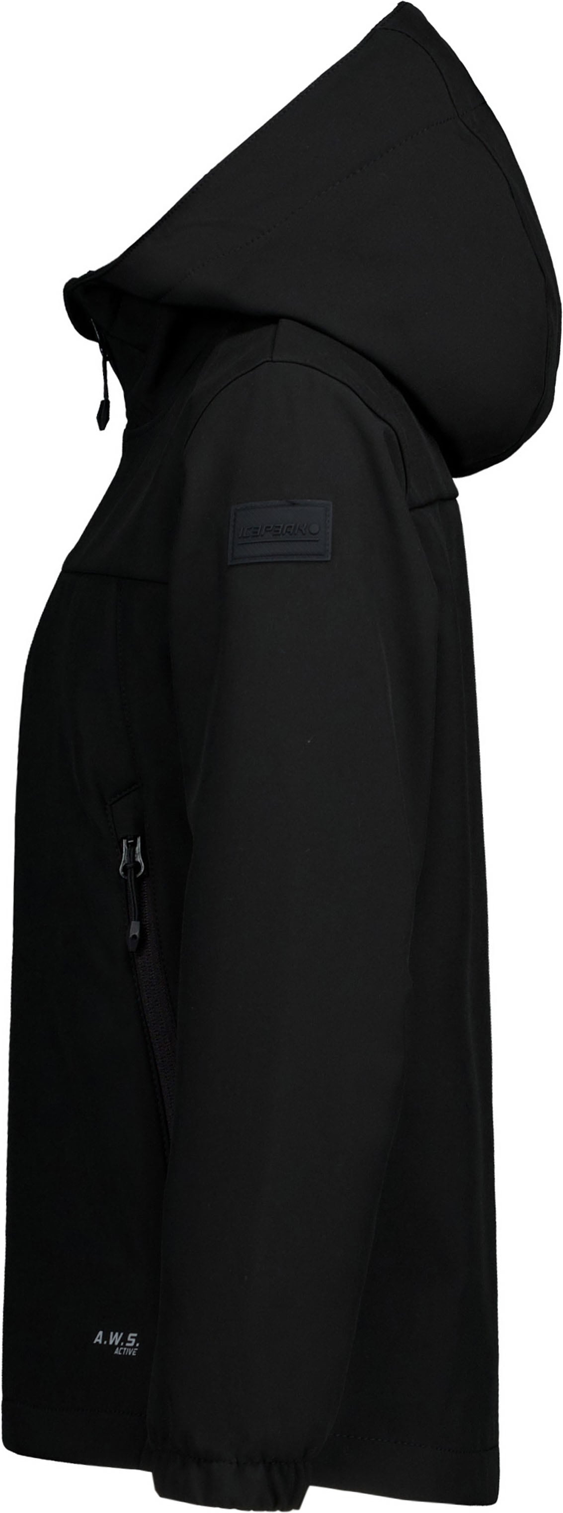 Icepeak Veste softshell »ICEPEAK KONAN JR« avec capuche avec poches zippées, respirant, à séchage rapide, coupe-vent