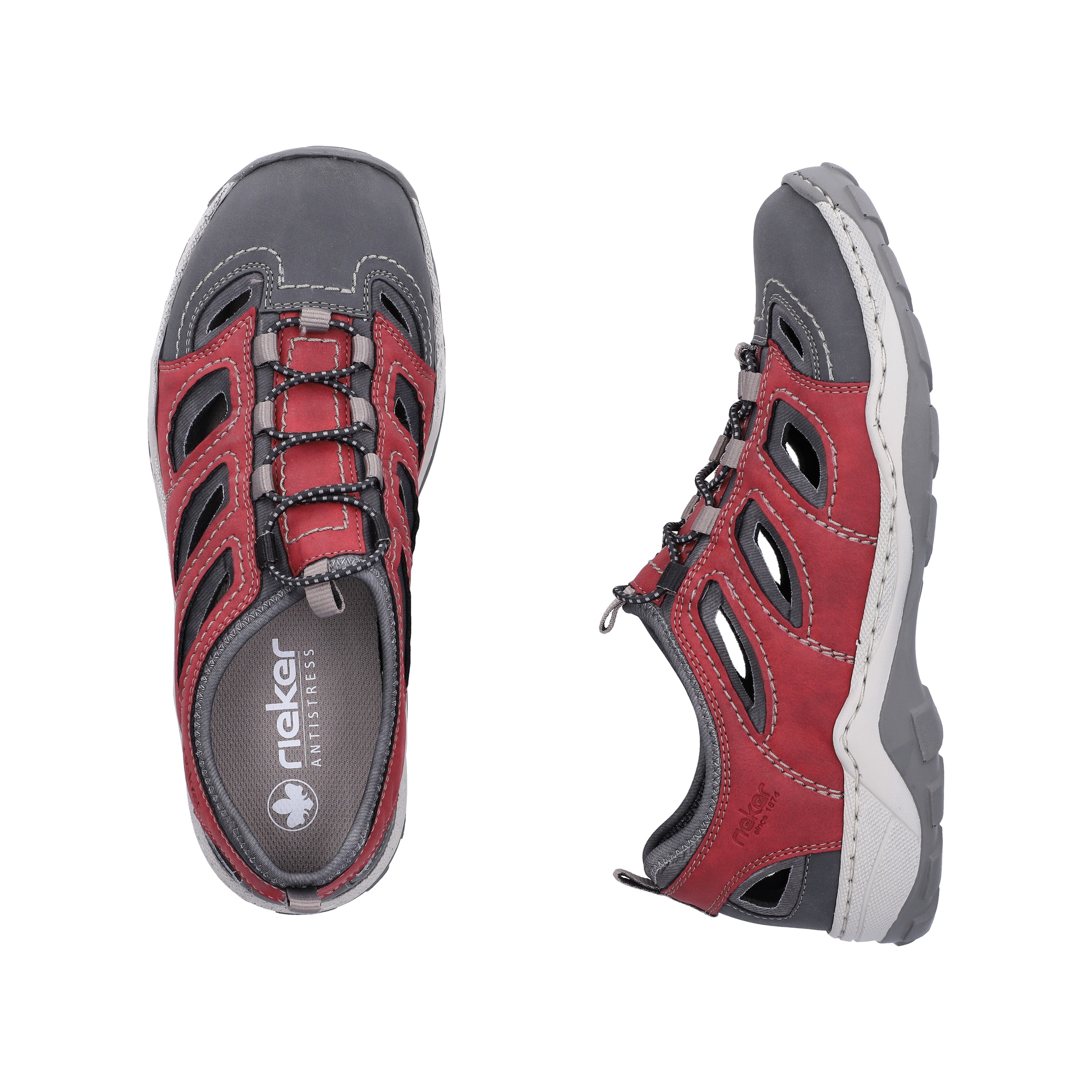 Rieker Slipper  chaussure de trekking, sandale, chaussure d’été avec élastique pratique