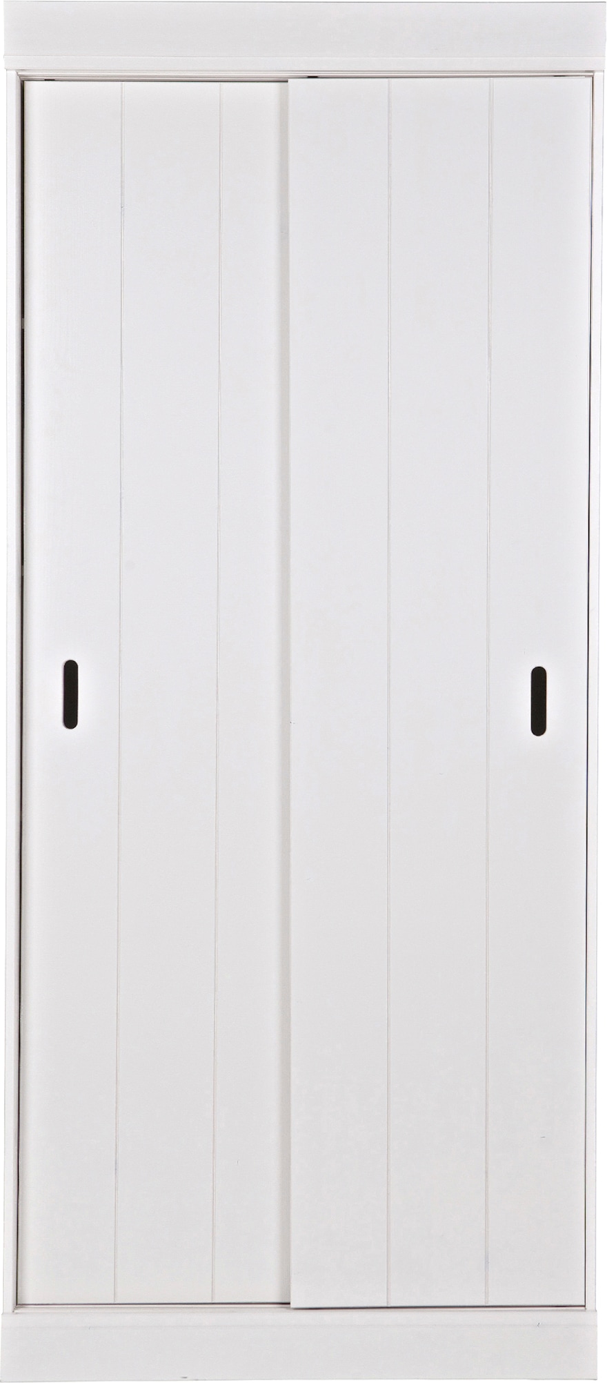 WOOOD Garderobenschrank »Row FSC®-Kiefernholz gebürstet mit Schiebetüren H 195 x B 85 x T 44 cm« Tragkraft 15 kg pro Boden, nebeneinander kombinierbar, pfleigleicht
