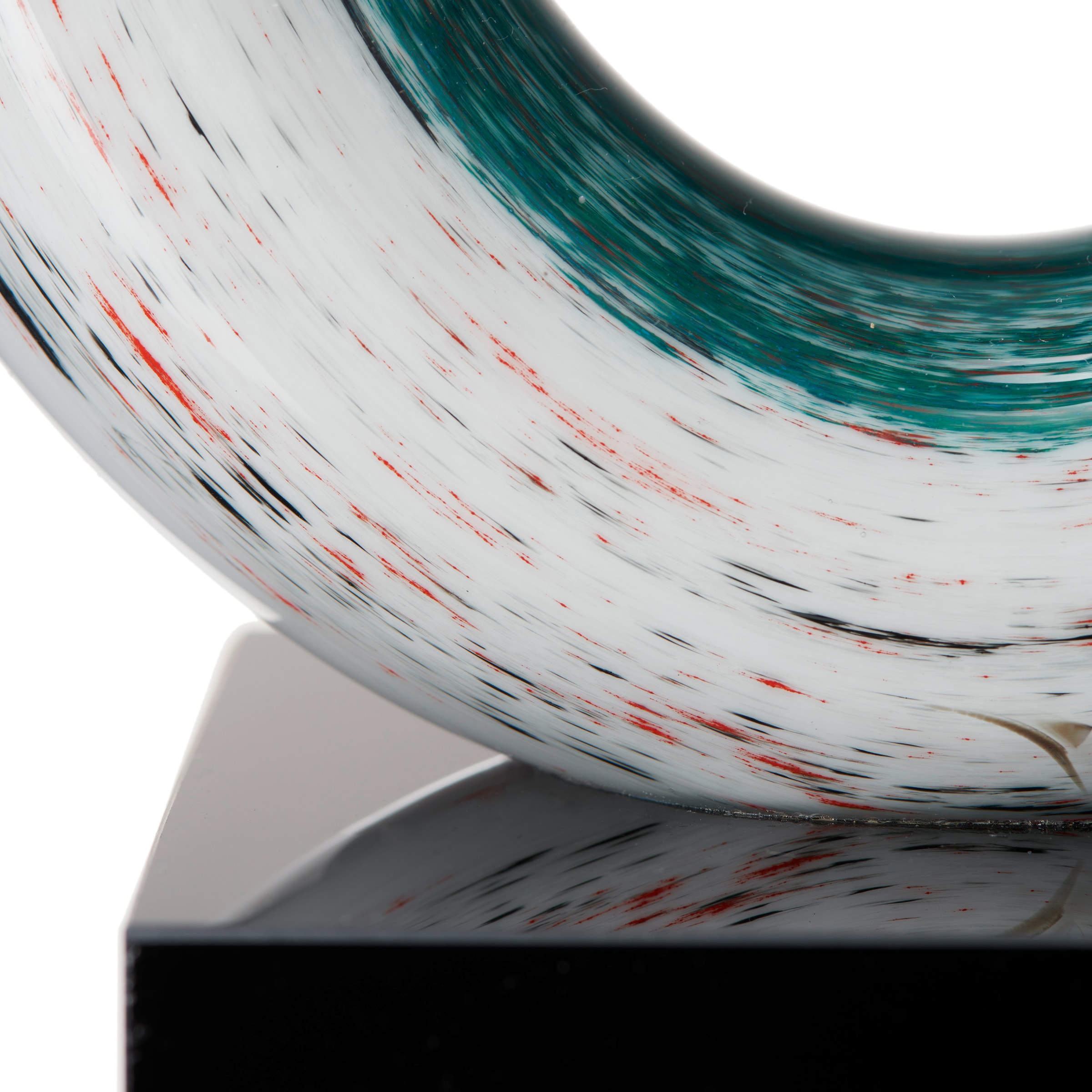 LEONARDO Figurine de décoration »Skulptur 39 cm türkis Rotate«