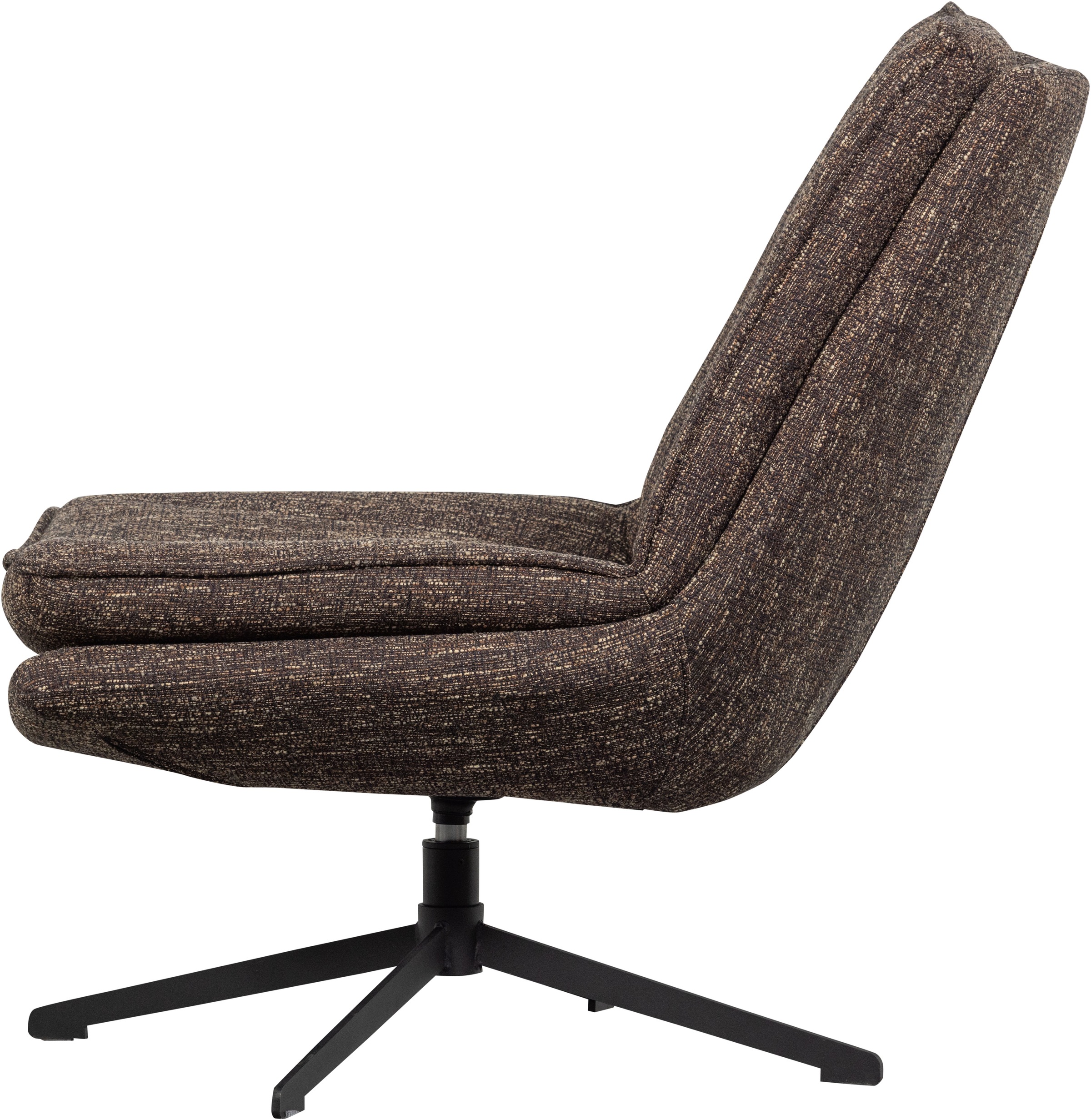 WOOOD Drehsessel »Milaro mit Fling-Melange-Bezug und Drehmechanismus B75 x T94 x H88 cm« Hohe Verschleissfestigkeit, Tragkraft 120 kg, mittlere Sitzhöhe