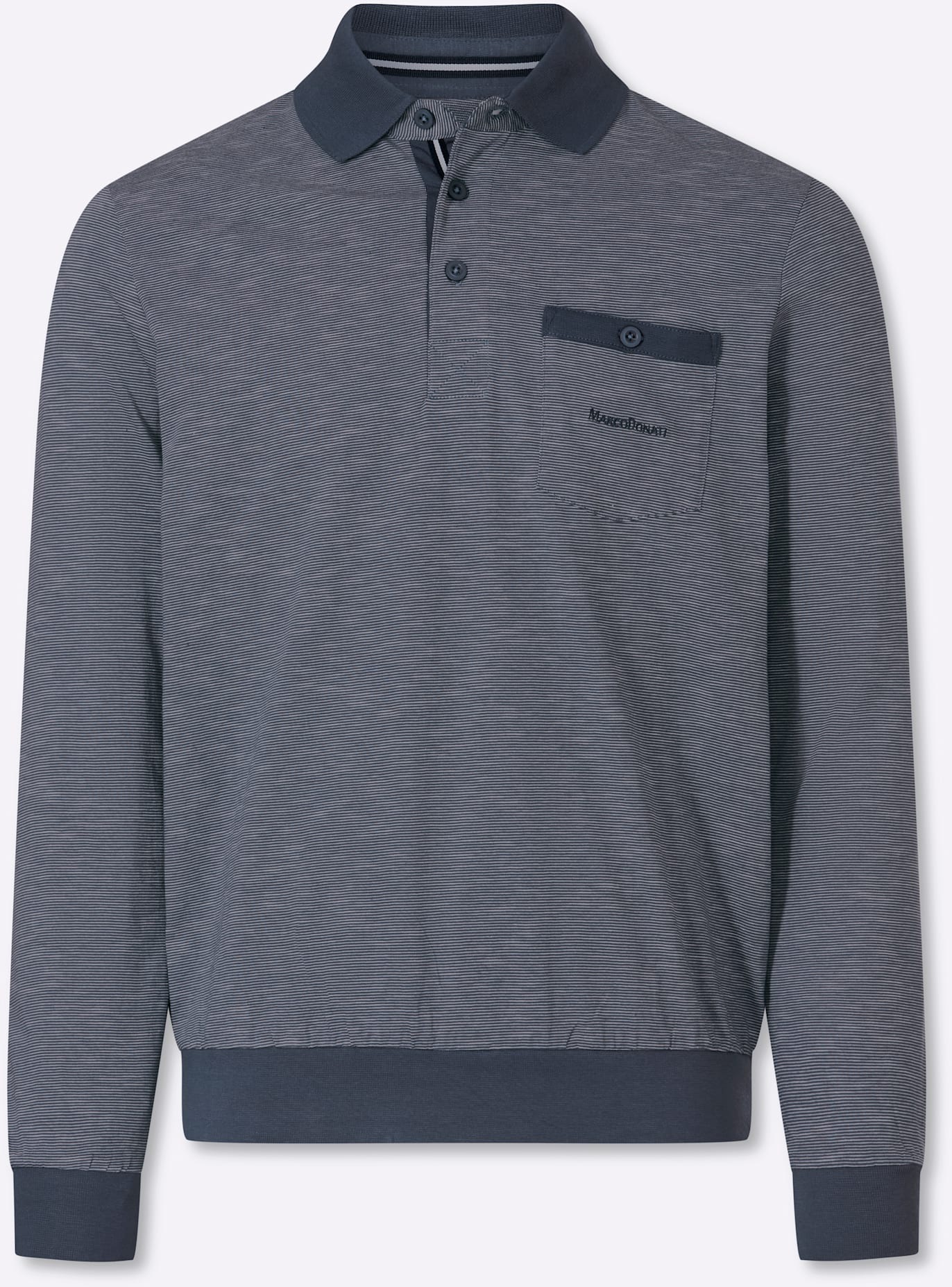 Marco Donati Langarm-Poloshirt »Langarm-Shirt« 1