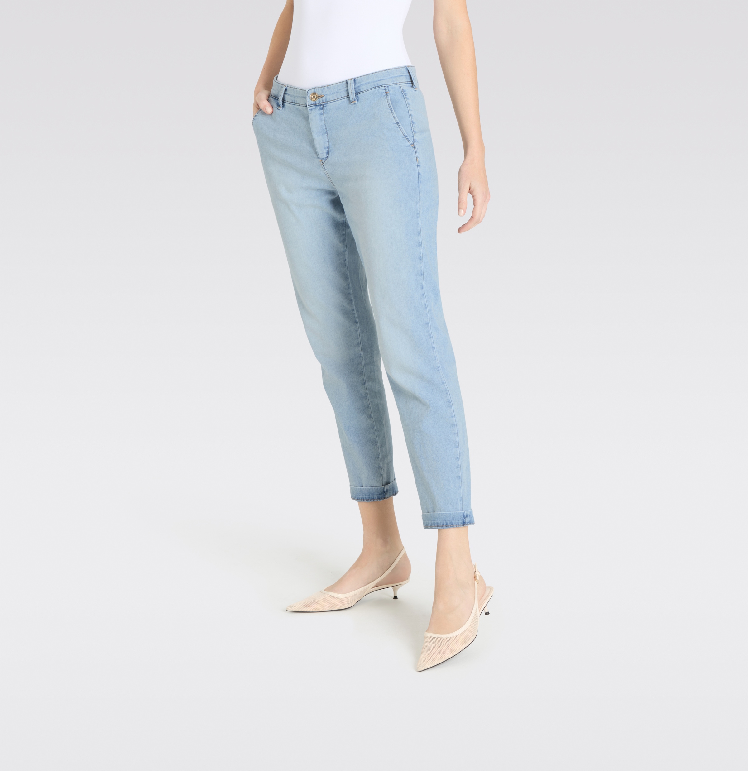 MAC Jeans slim »CHINO turn up« style Five-Pocket