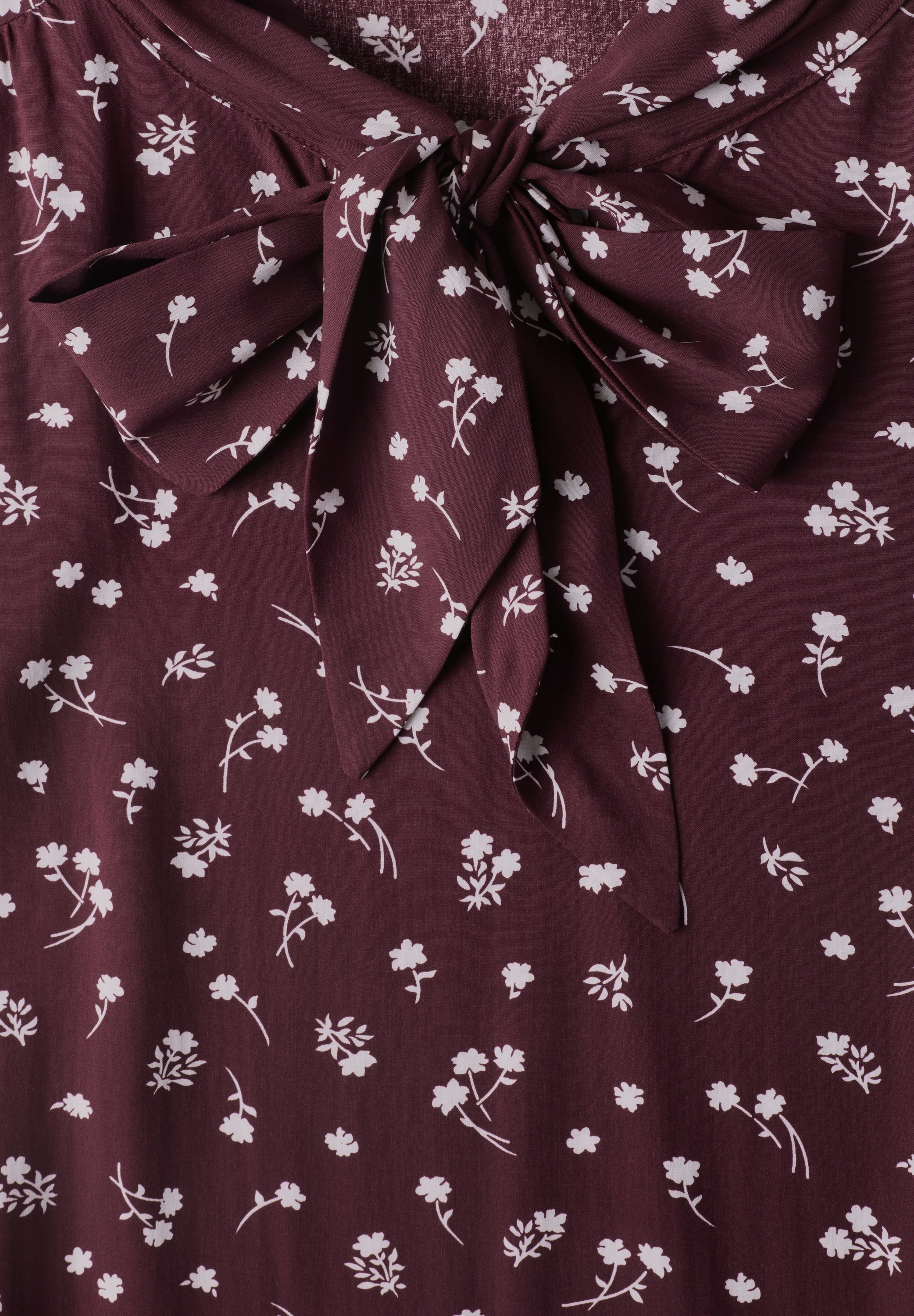 STREET ONE Blouse à manches longues avec imprimés intégraux et détail nœud
