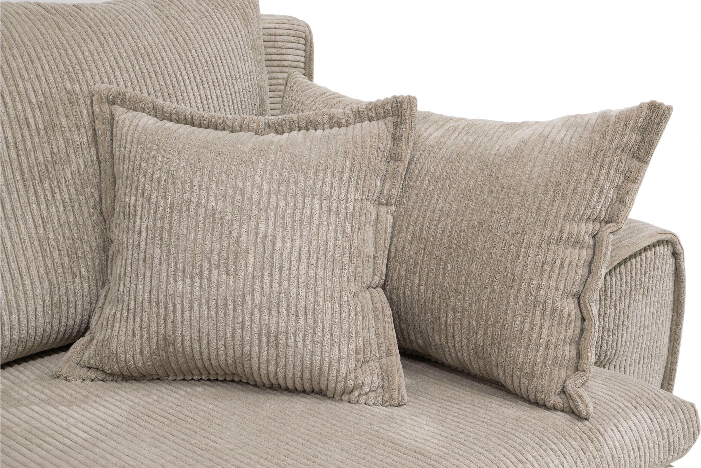 Home affaire Big-Sofa »Katja, B: 275 cm« Mega-Sofa mit 4 Zierkissen