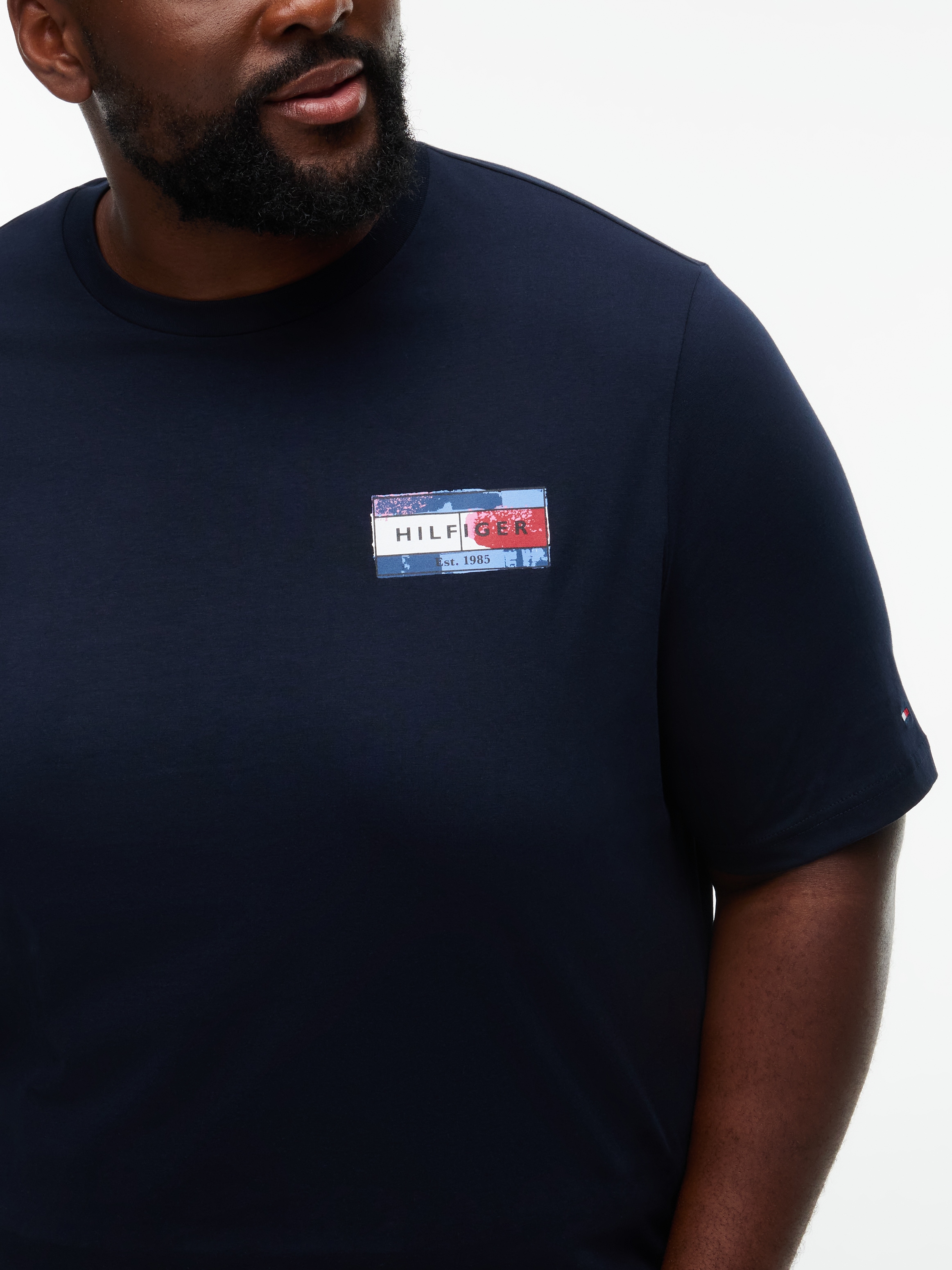 Tommy Hilfiger Big & Tall T-Shirt »BT-BACK FLAG GRPHIC« mit Rückenprint, normale Passform