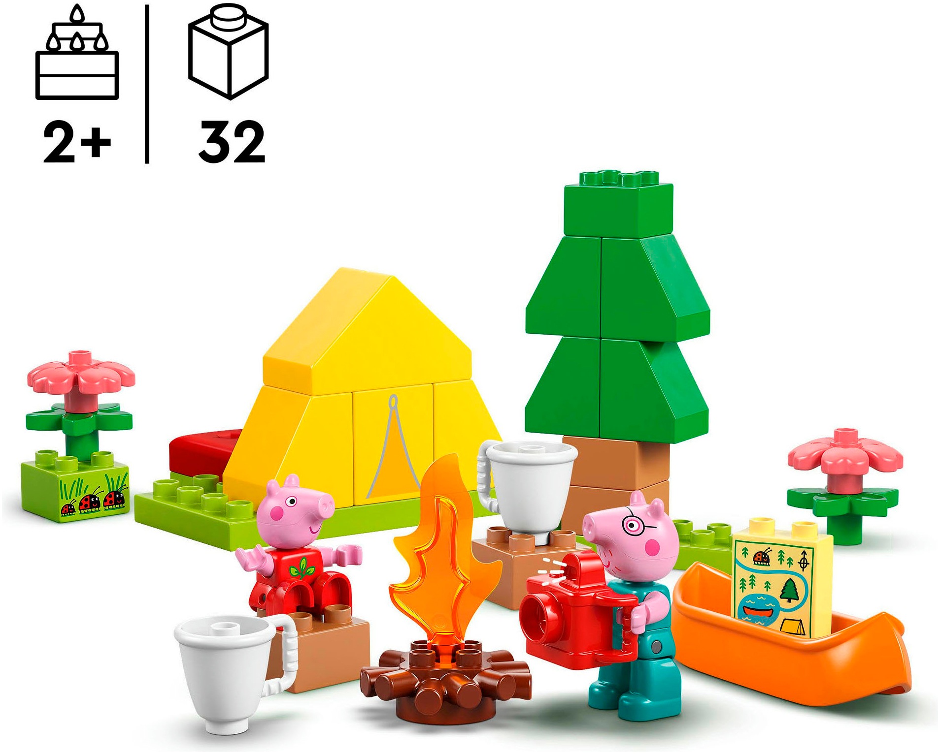 LEGO® Pions de construction »Campingausflug (10452), LEGO® DUPLO Peppa Pig« Made in Europe
