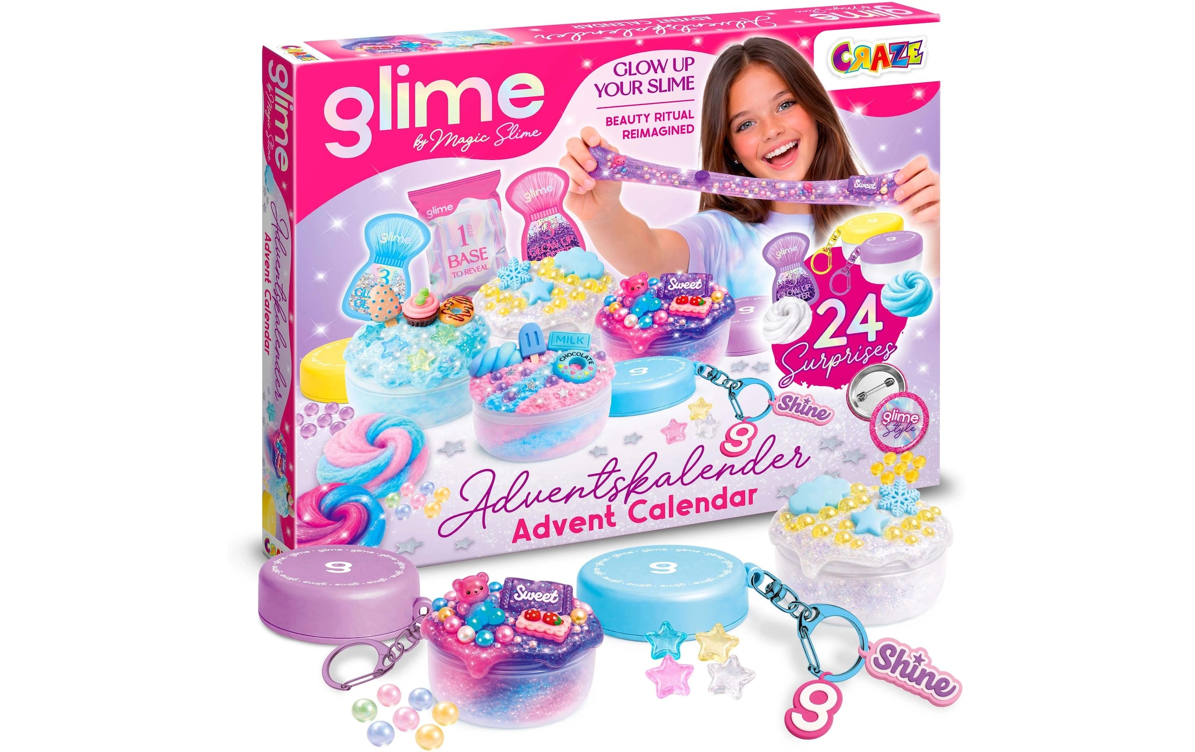 CRAZE Spielzeug-Adventskalender »Adventskalender Glime Adventskalender Glime«