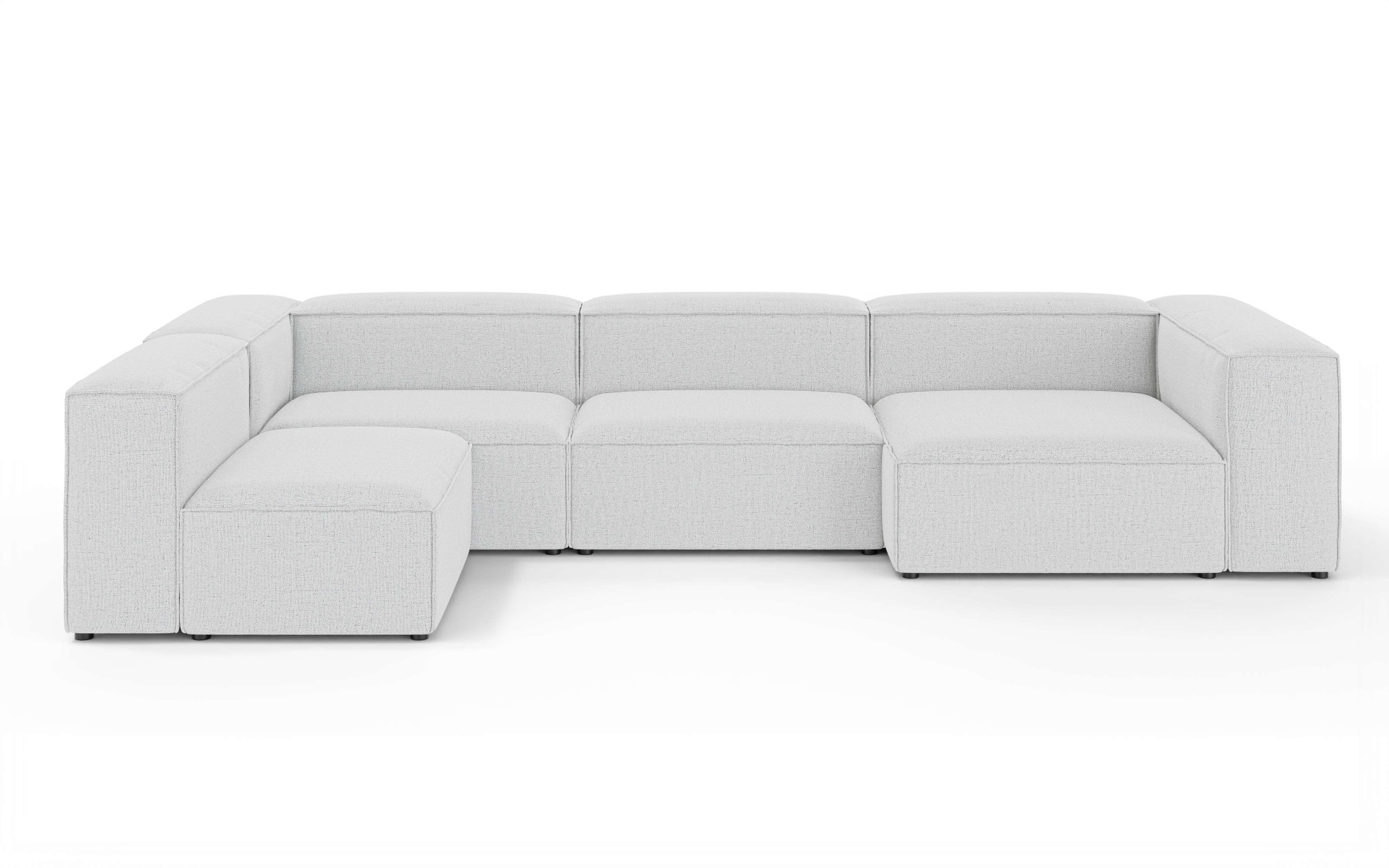 GOODproduct Wohnlandschaft »HAILY U-Form mit Ottomane links/rechts, Masse B/T/H: 360/200/72 cm« als Modul oder separat verwendbar, für individuelle Zusammenstellung
