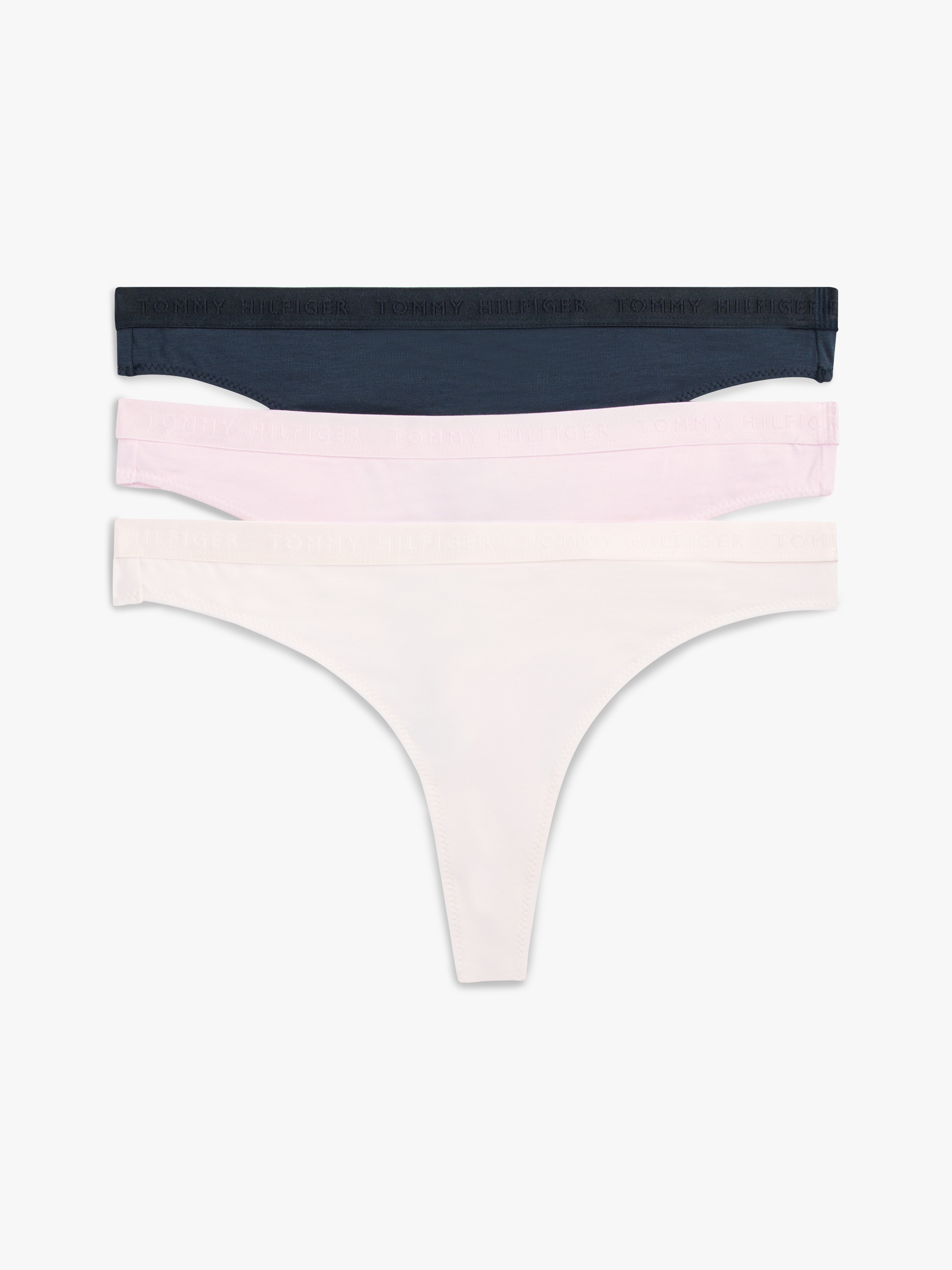 Tommy Hilfiger Underwear Slip »3P THONG (EXT SIZES)« Packung, 3er, 3 cuis tlg., mit Logobund