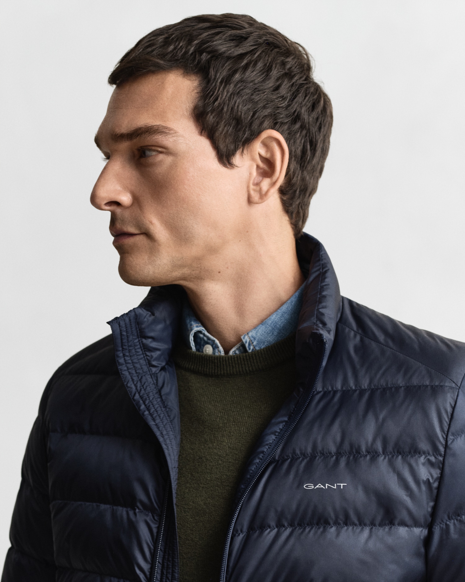 Gant Steppjacke »LIGHT DOWN JACKET« 2-Wege-Reissverschluss, Übergangsjacke, regular fit