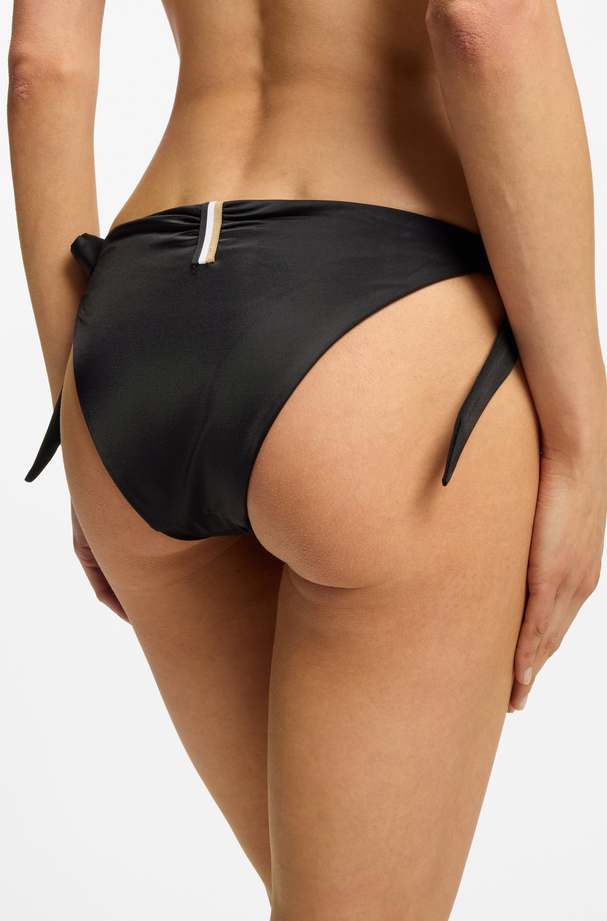 BOSS Pantalon de bikini »BOSS CODES« avec empiècement logo et laçage latéral