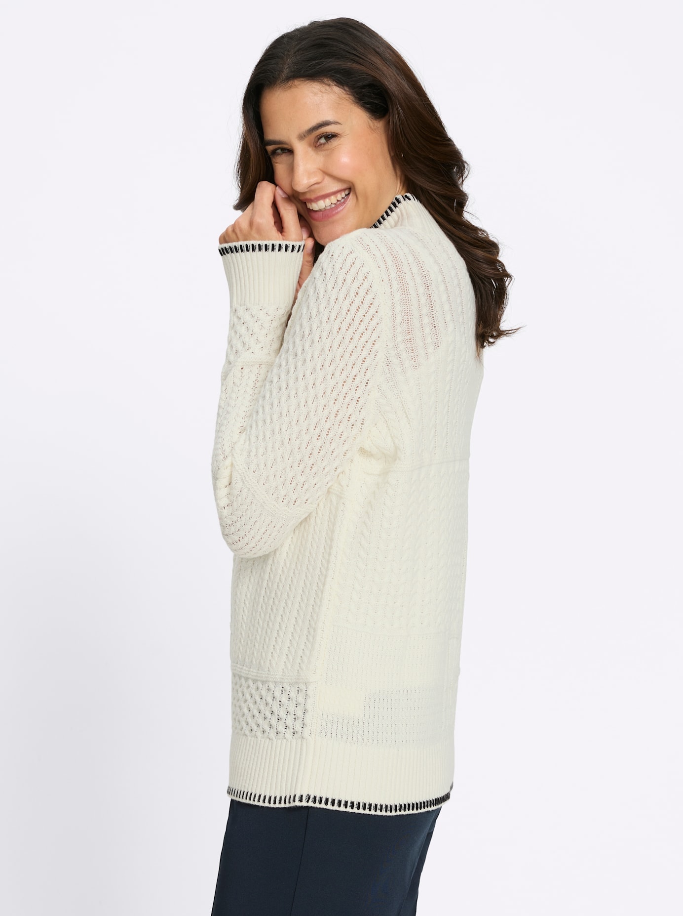 Inspirationen Pull à col montant »Stehkragen-Pullover«