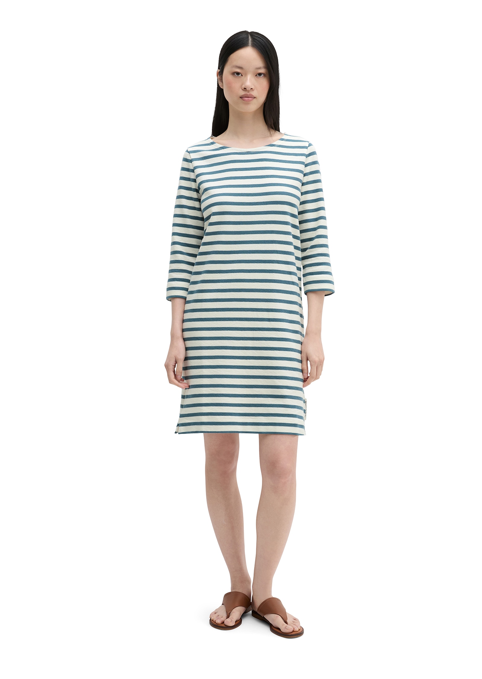 Marc O'Polo Robe en jersey rayé, coupe ample en jersey doux