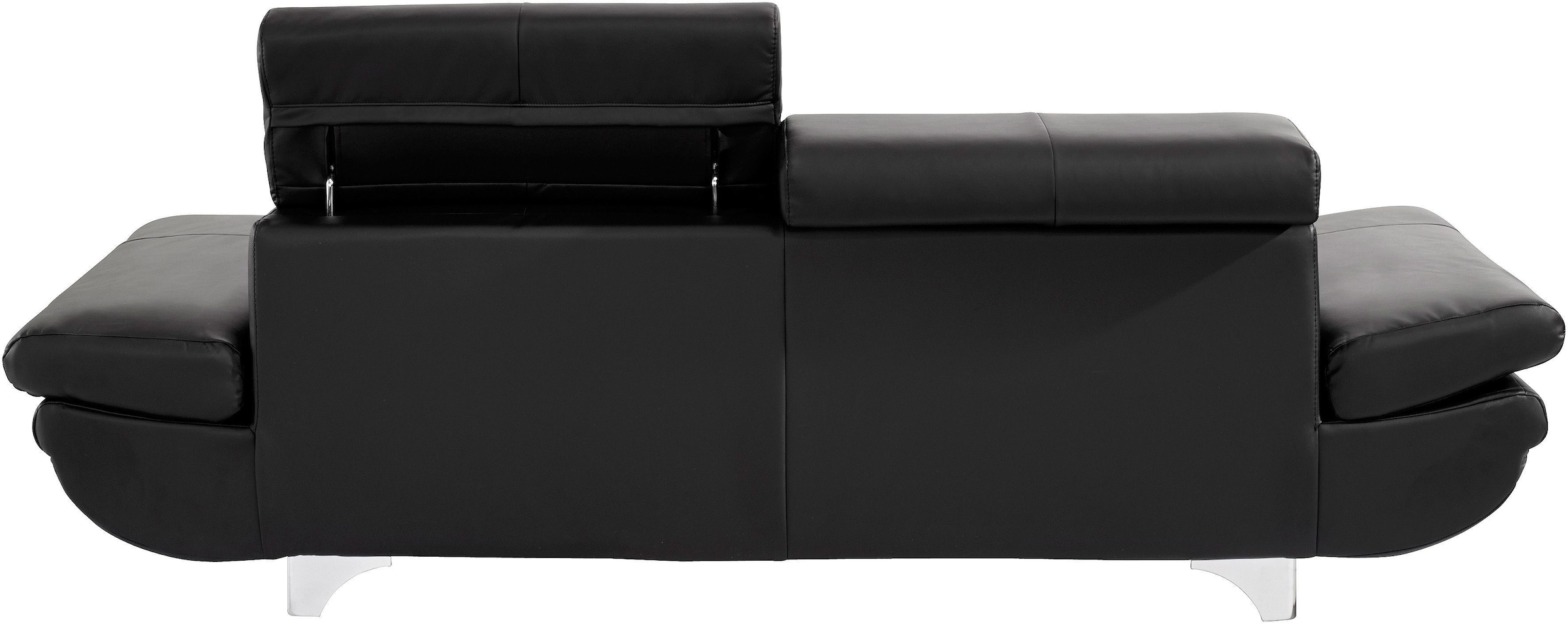 COTTA Ensemble rembourré »Enterprise« Set,  Set bestehend aus: 2-Sitzer mit Kopfteilverstellung & Hocker