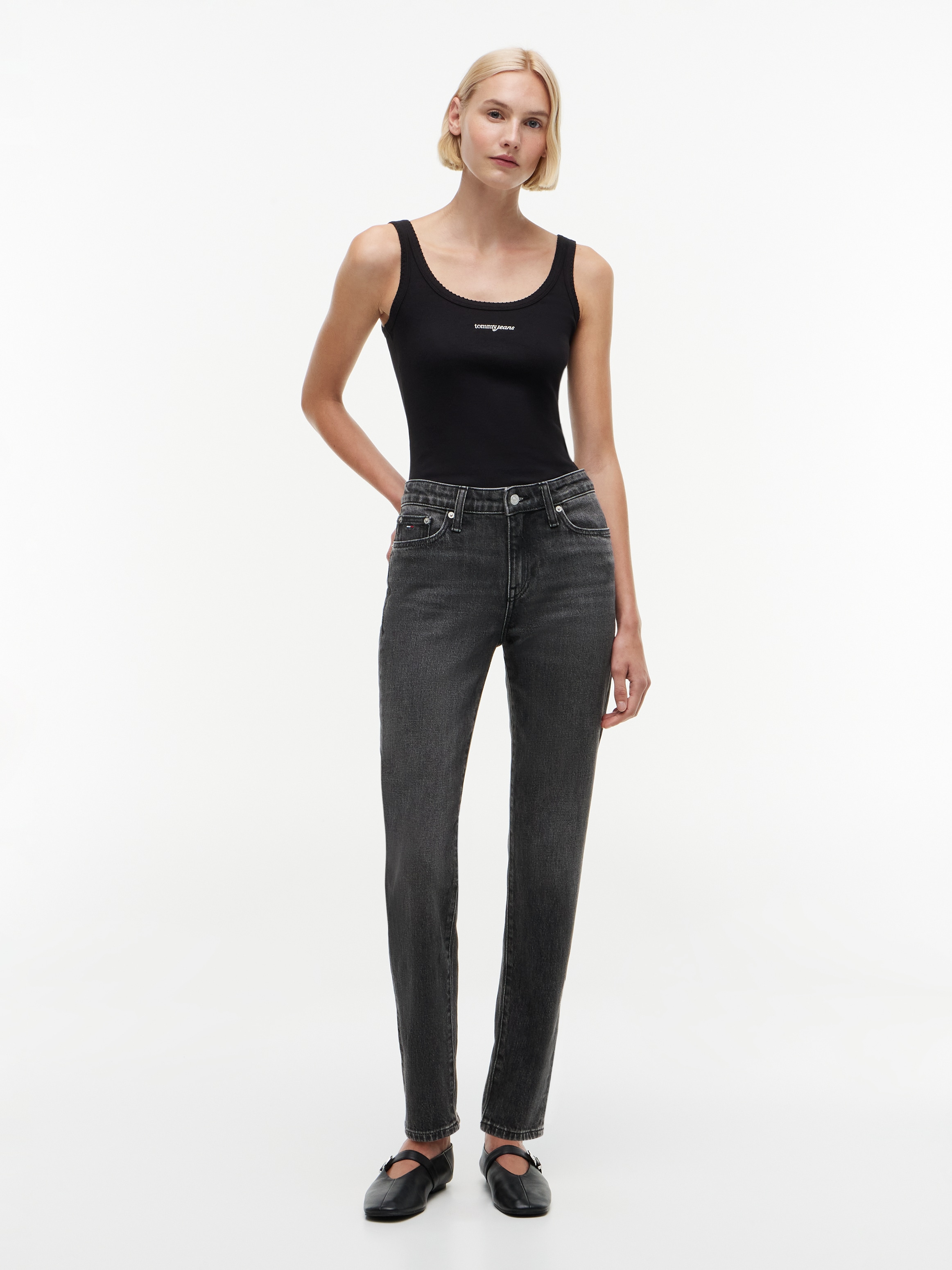 Tommy Jeans Slim-fit-Jeans »LCY MR SLIM RWB CJ6115« Baumwoll-Denim