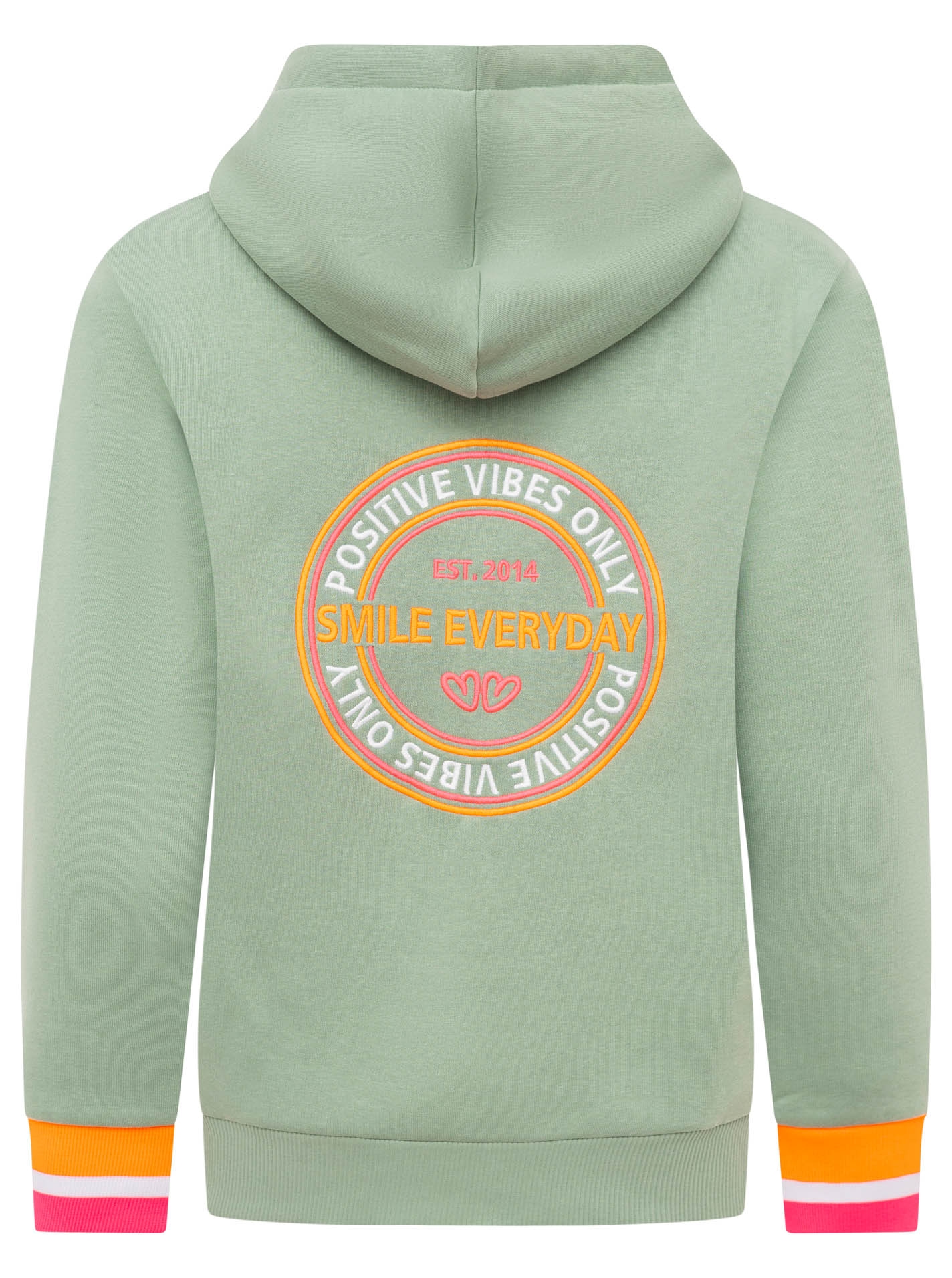 Zwillingsherz Kapuzensweatjacke »"Smile Everyday ZH"« Kapuze, Taschen,  Langarm, Stickerei, Reissverschluss