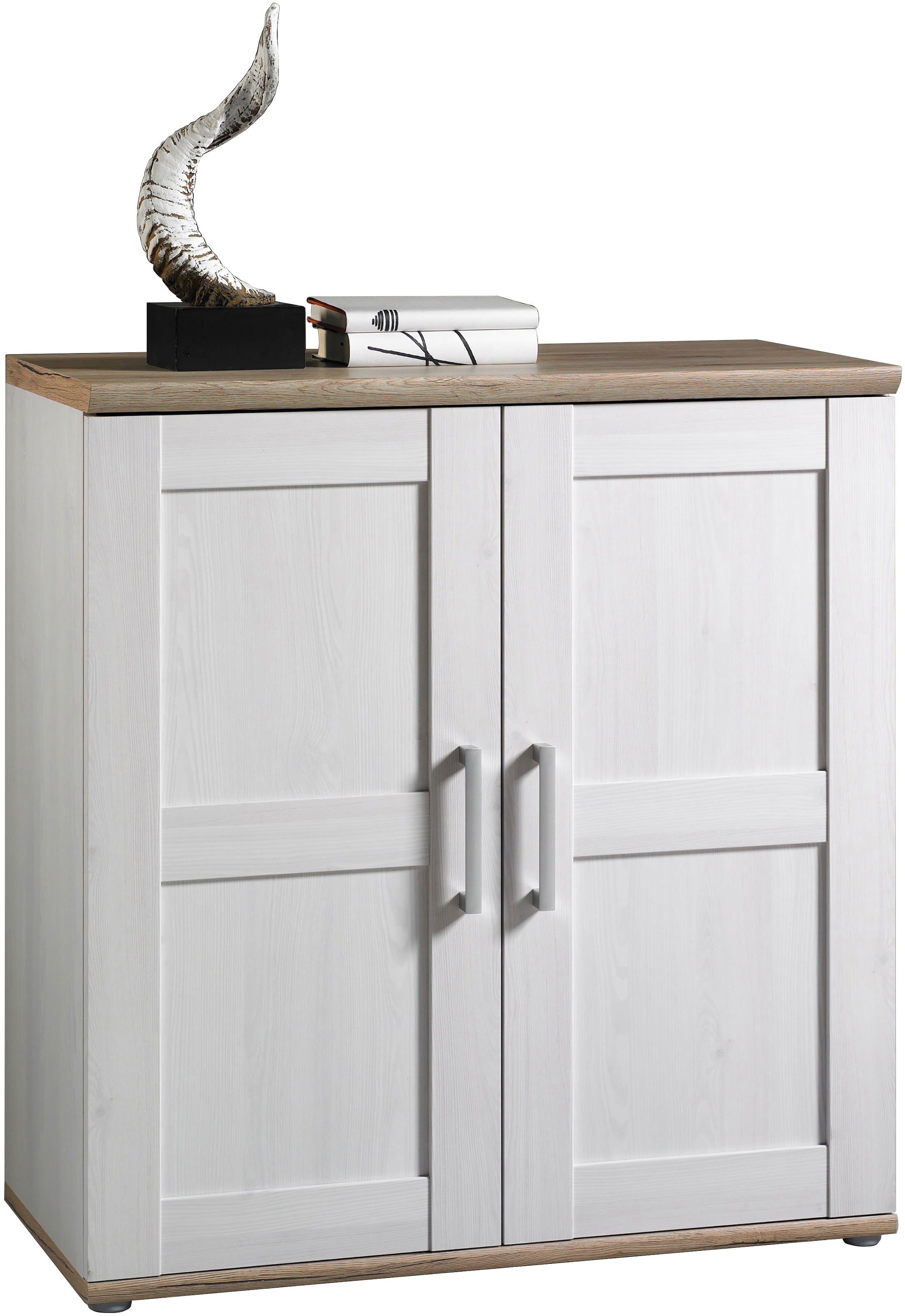 HBZ Commode »Romance im Landhaustil, BxHxT 93x99x45 cm« Schrank mit 2 Türen und 2 Einlegeböden