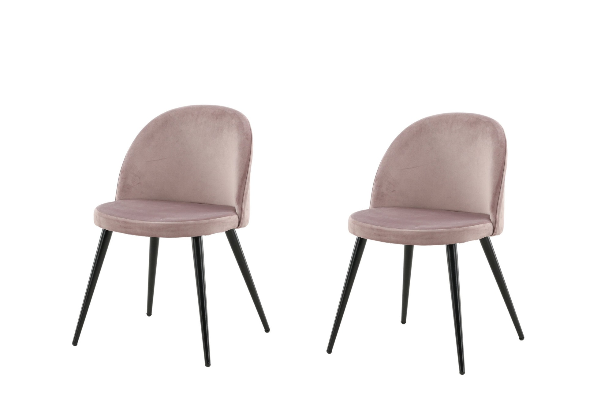 Venture Home Chaise de salle à manger »Velvet, 2er-Set Esszimmerstühle in Meerblau-Samt, 150 kg belastbar« () 2 cuischaise rembourrée, revêtement doux, pieds en métal, arrondi